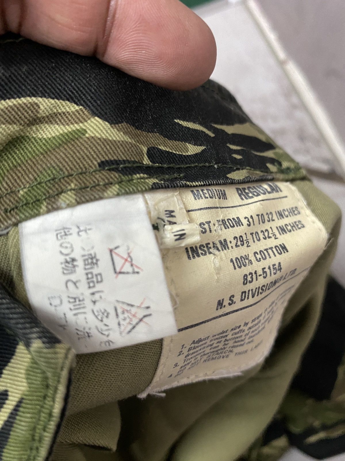 Vintage 💥BINDING NOW💥Vintage N.S Division Cargo Pant Tiger Stripe Size US 34 / EU 50 - 20 Thumbnail