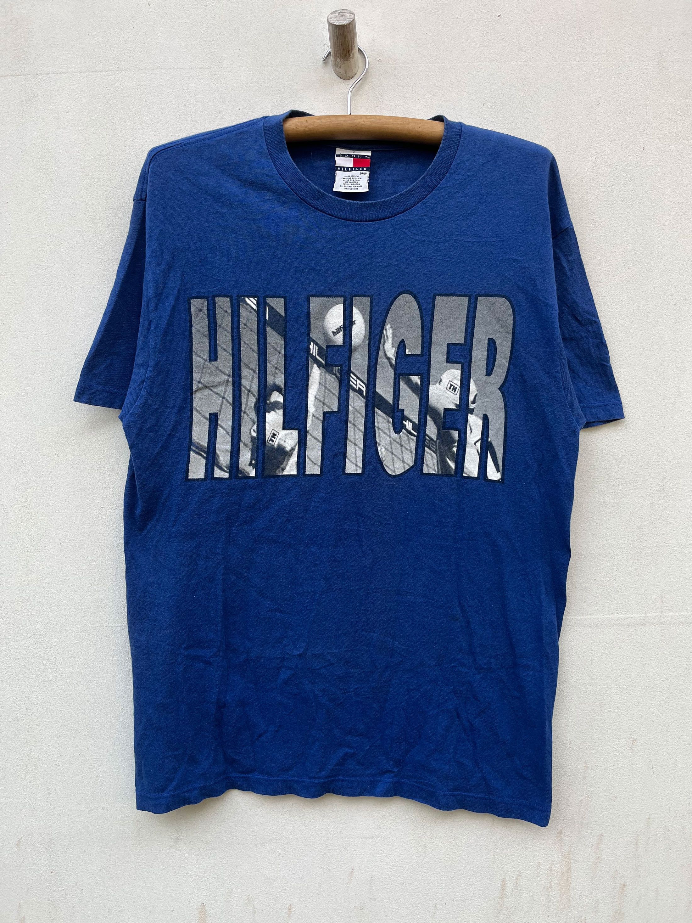 Vintage Tommy Hilfiger Big Spell Out 80s Volleyball