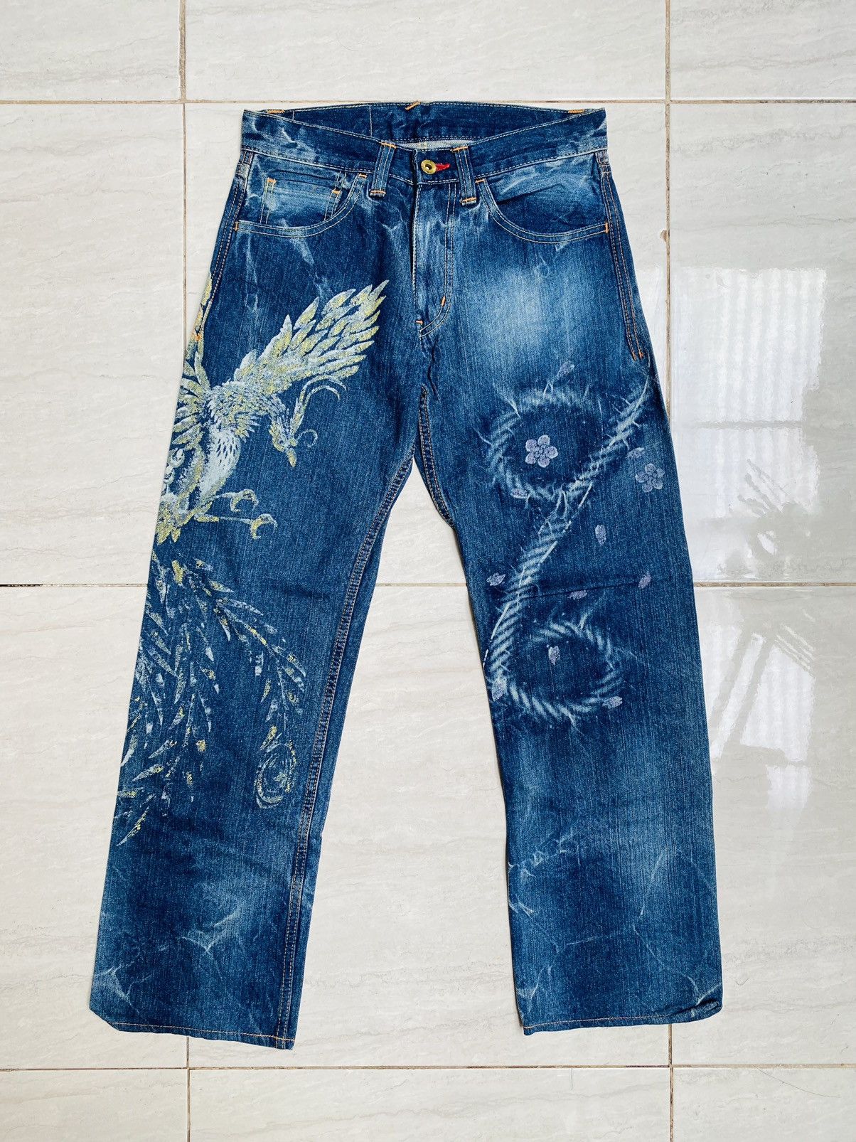 Eternal Japanese Sukajan Painted Denim