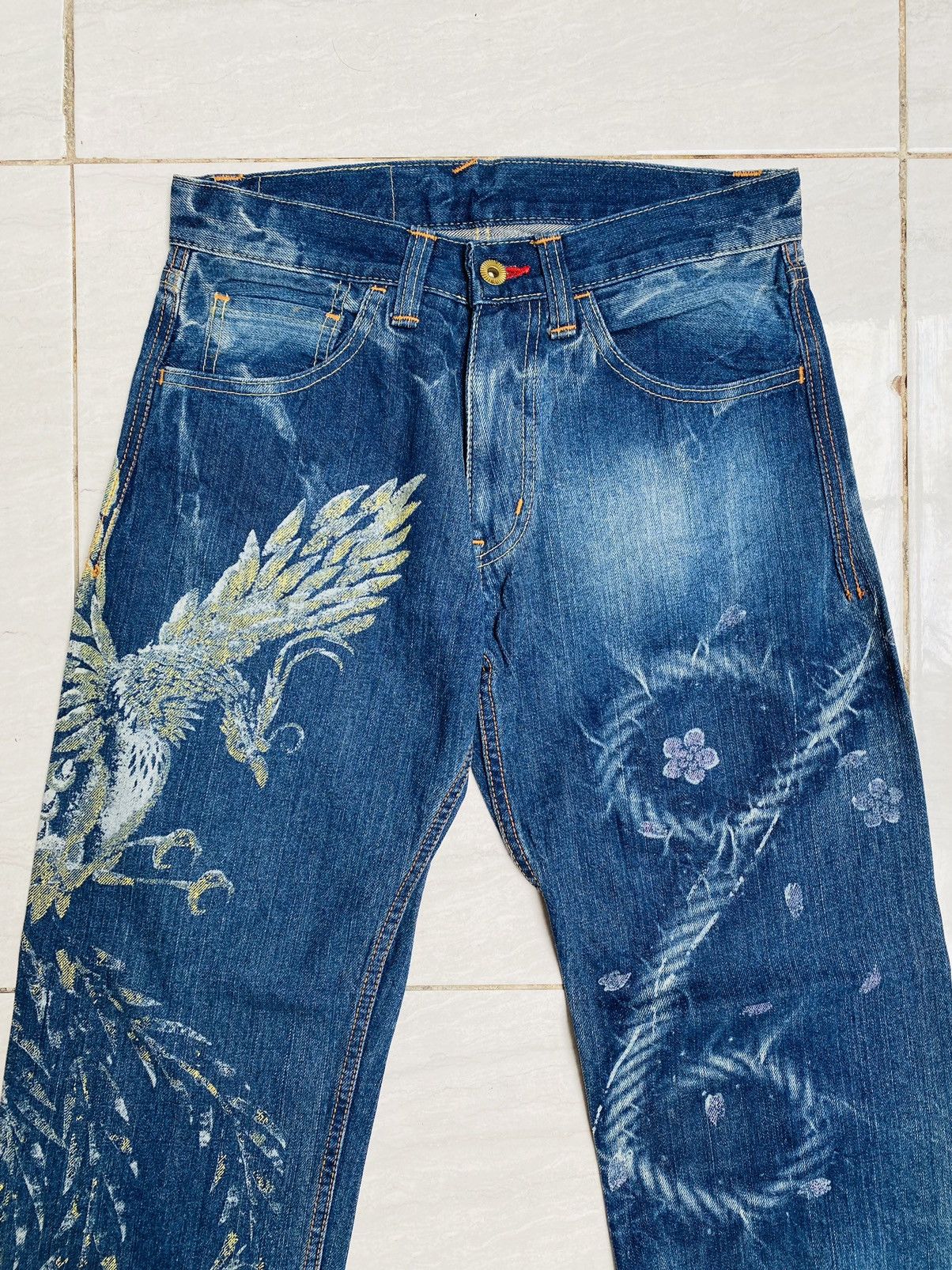 Eternal Japanese Sukajan Painted Denim