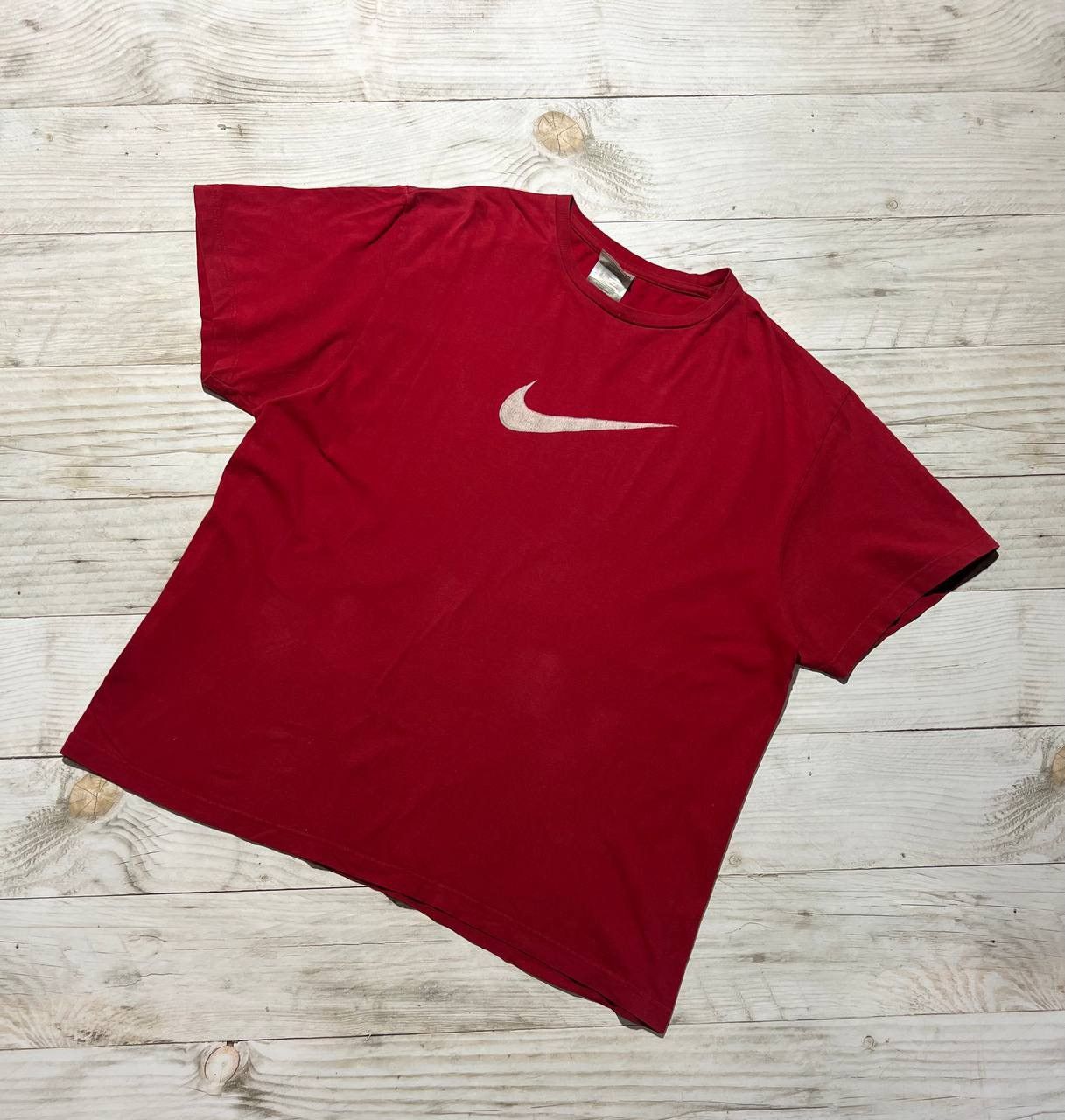 Nike Vintage Nike T-Shirt Big Logo Swoosh 00s Size US XL / EU 56 / 4 - 1 Thumbnail