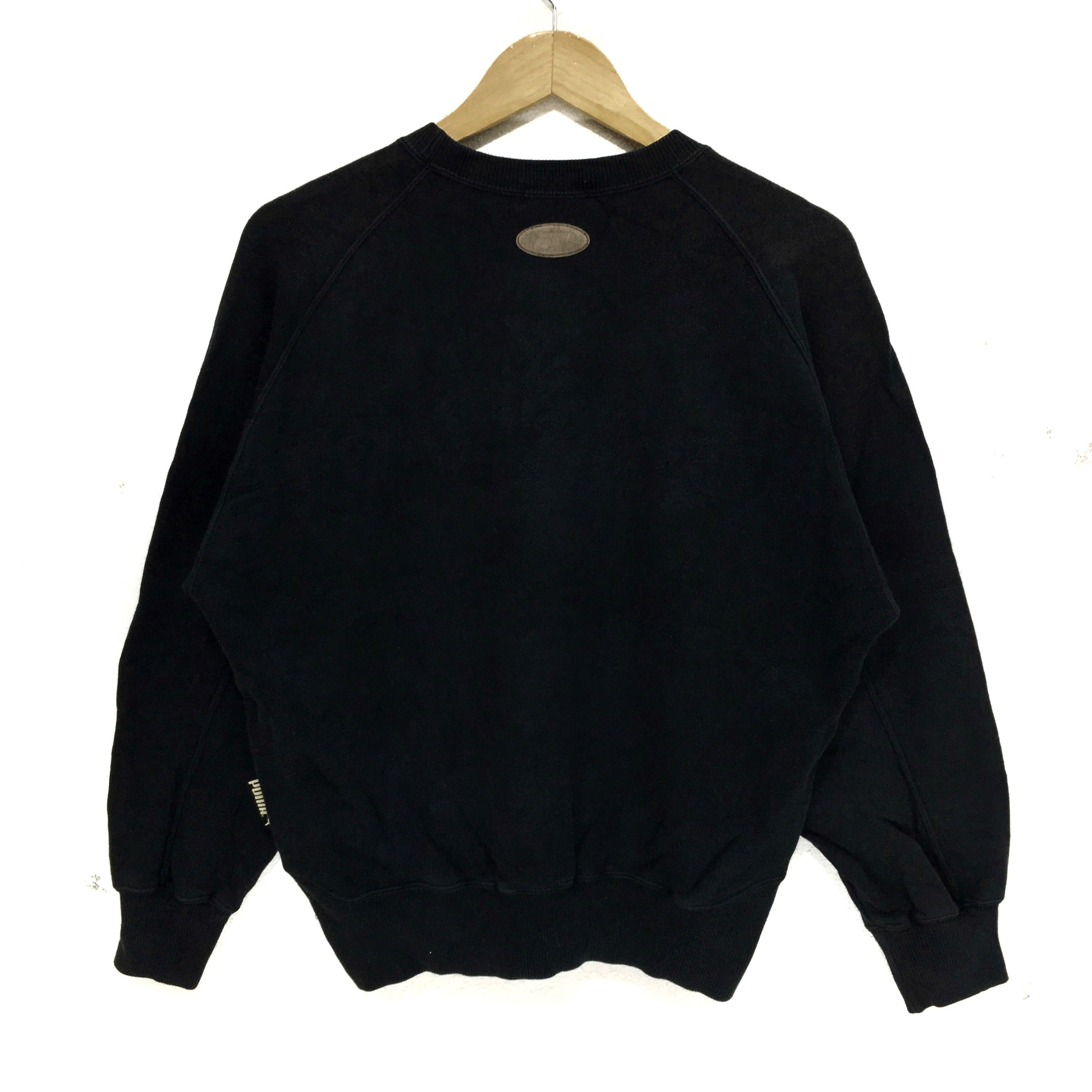 Puma Vtg PUMA Sportswear Jaspo Sweatshirt Black Crewneck Sweater Size US S / EU 44-46 / 1 - 6 Thumbnail