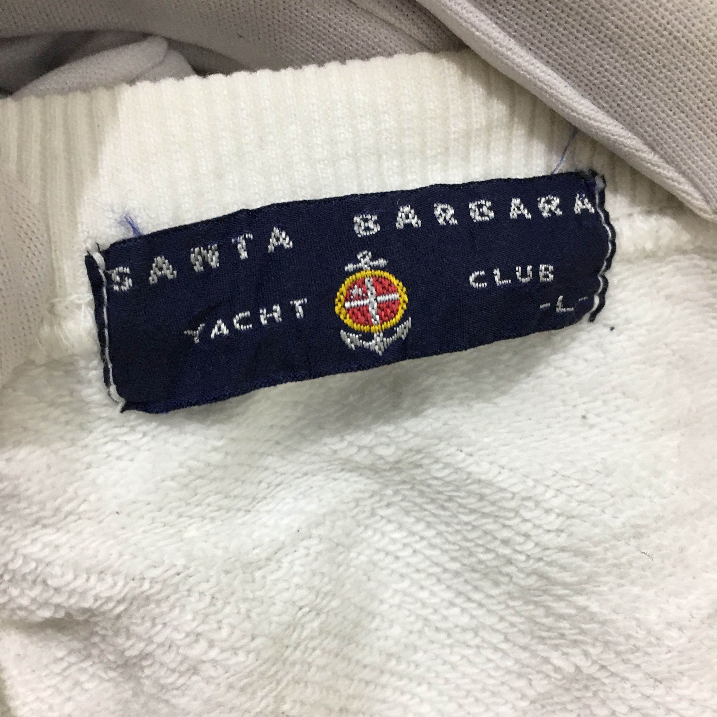 Vintage Vtg SANTA BARBARA Yacht Club Sweatshirt Striped Sweater Size L / US 10 / IT 46 - 8 Thumbnail
