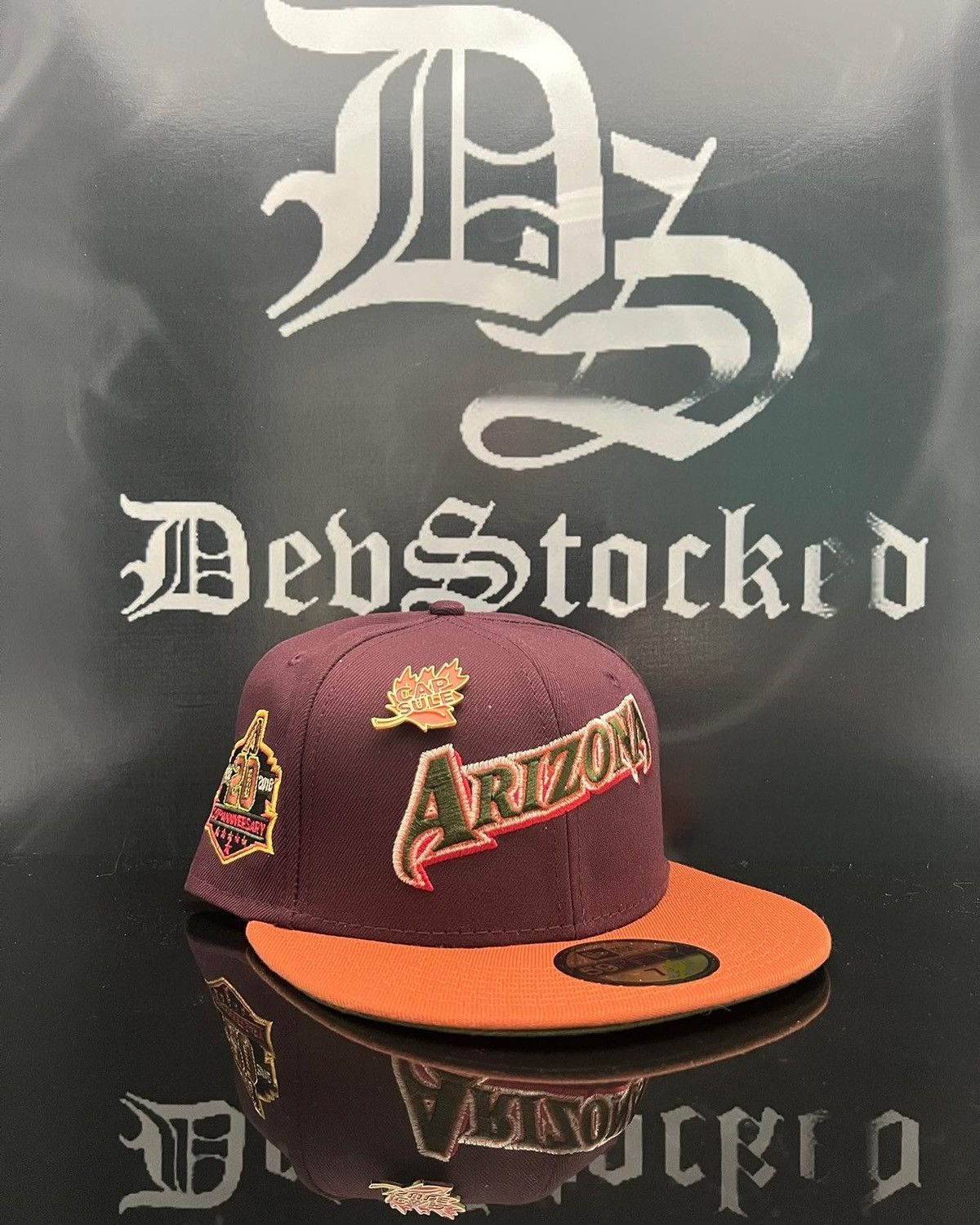 Arizona Diamondsbacks 7 3/8 SneakerTown Brick Mocha New Era outlet Fitted Hat