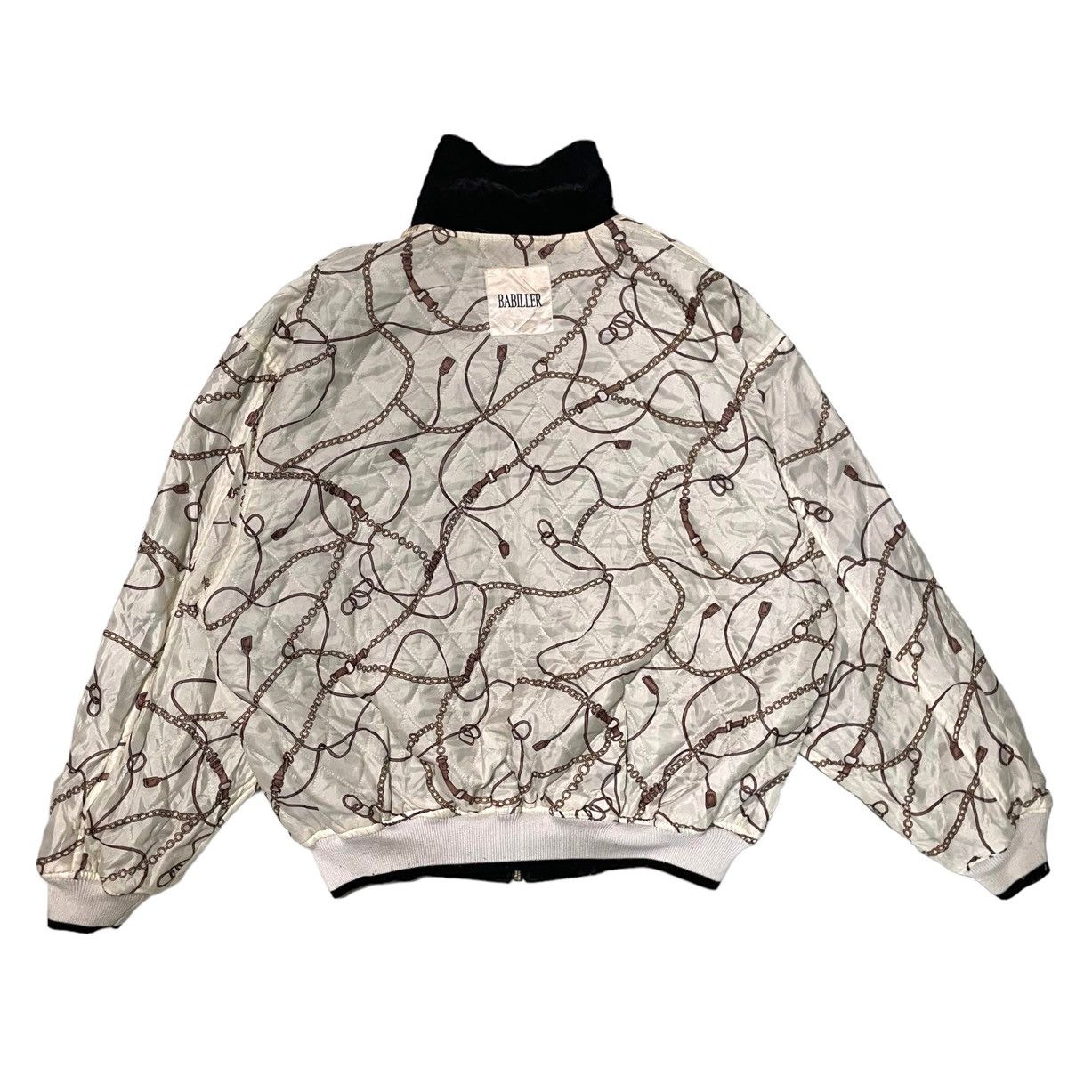 Japanese Brand × Vintage STEAL 💥 BABILLER REVERSIBLE BOMBER JACKET Size US L / EU 52-54 / 3 - 7 Thumbnail