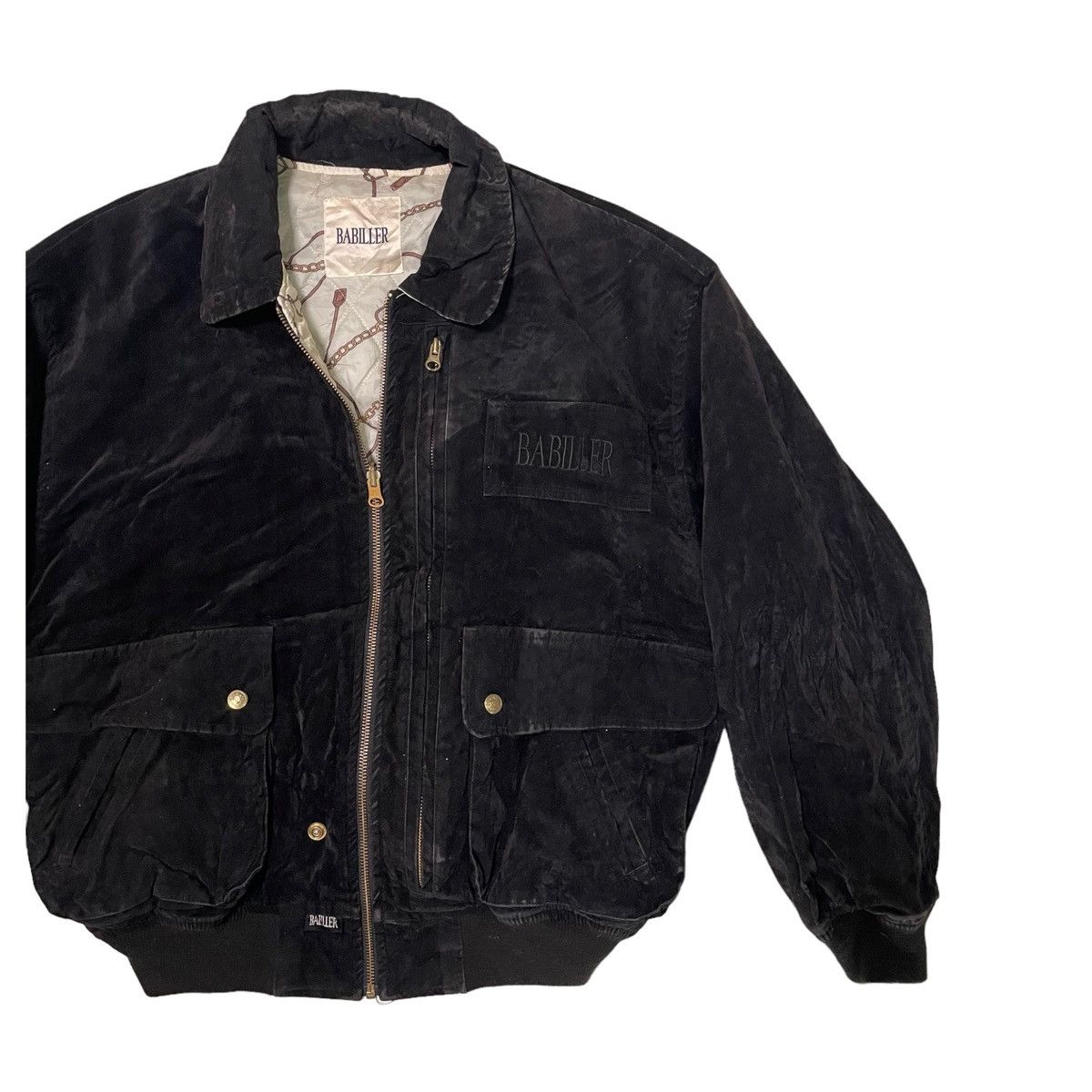 Japanese Brand × Vintage STEAL 💥 BABILLER REVERSIBLE BOMBER JACKET Size US L / EU 52-54 / 3 - 2 Thumbnail