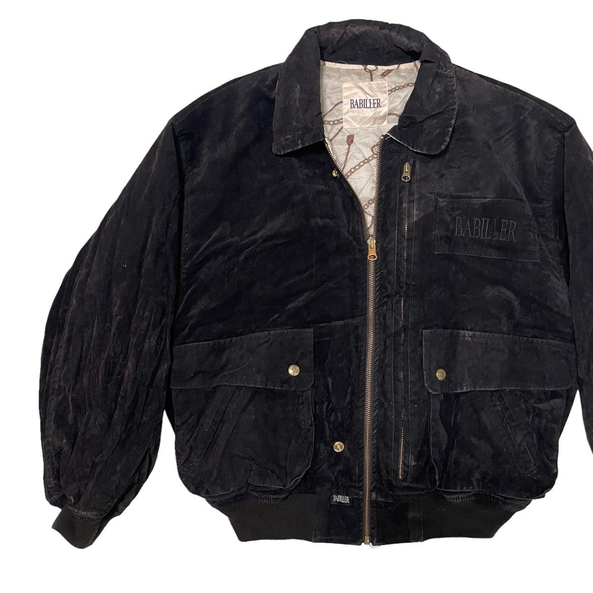 Japanese Brand × Vintage STEAL 💥 BABILLER REVERSIBLE BOMBER JACKET Size US L / EU 52-54 / 3 - 3 Thumbnail