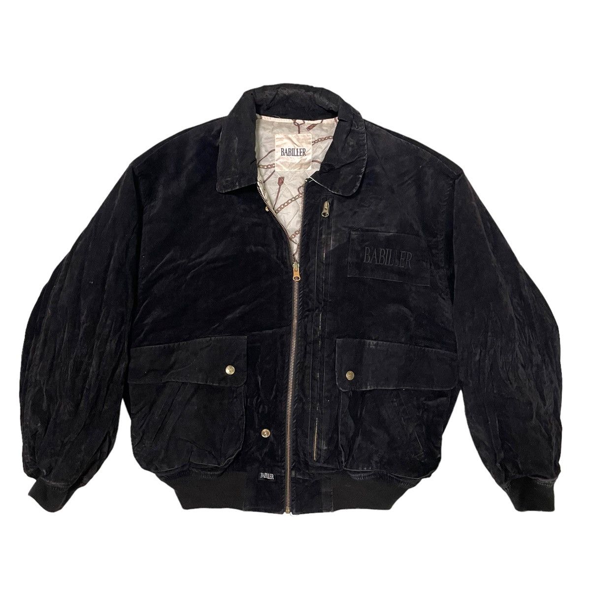 Japanese Brand × Vintage STEAL 💥 BABILLER REVERSIBLE BOMBER JACKET Size US L / EU 52-54 / 3 - 1 Thumbnail