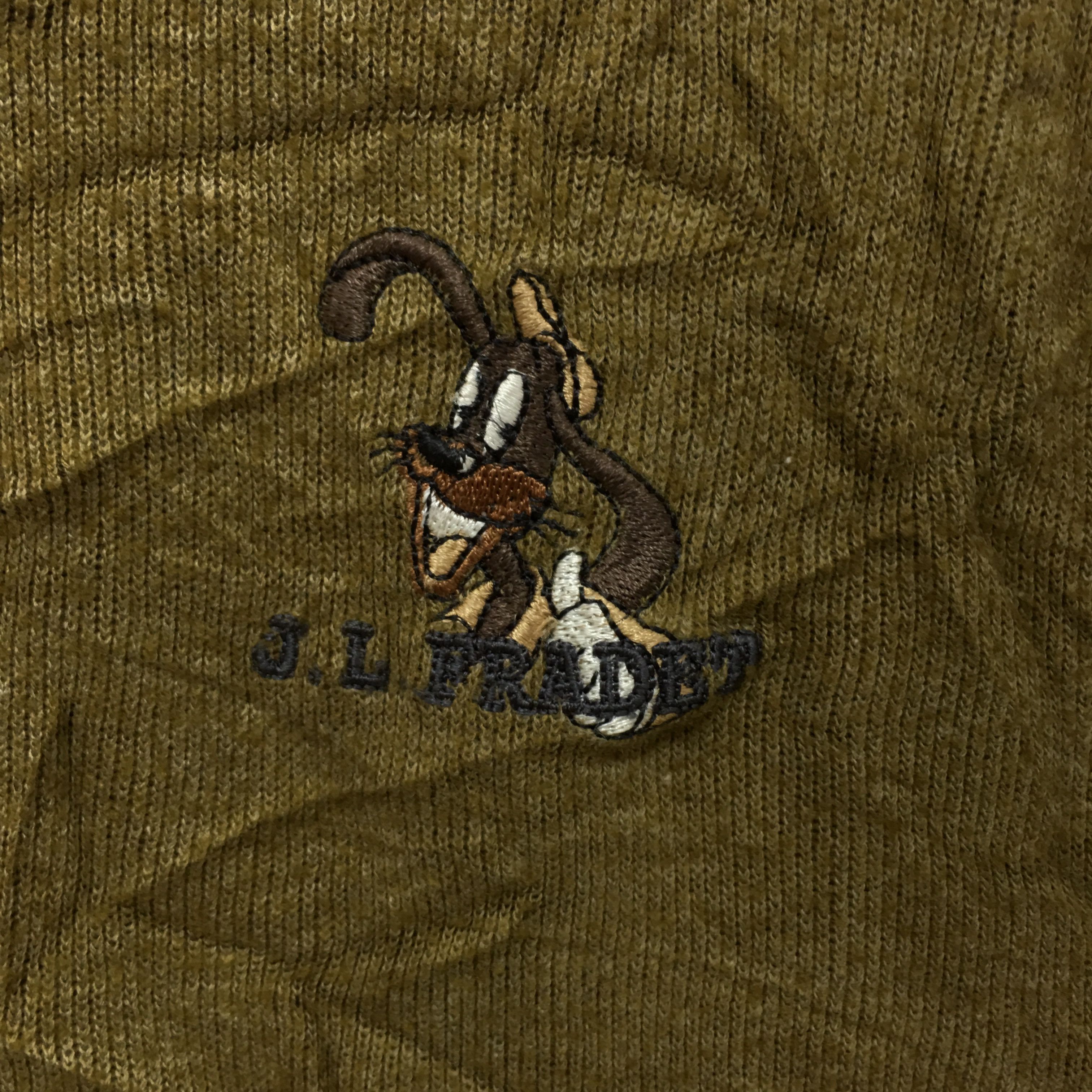 Vintage Vtg J.L. FRADET PARIS Dog Puppy Cartoon Sweatshirt Sweater Size L / US 10 / IT 46 - 3 Thumbnail
