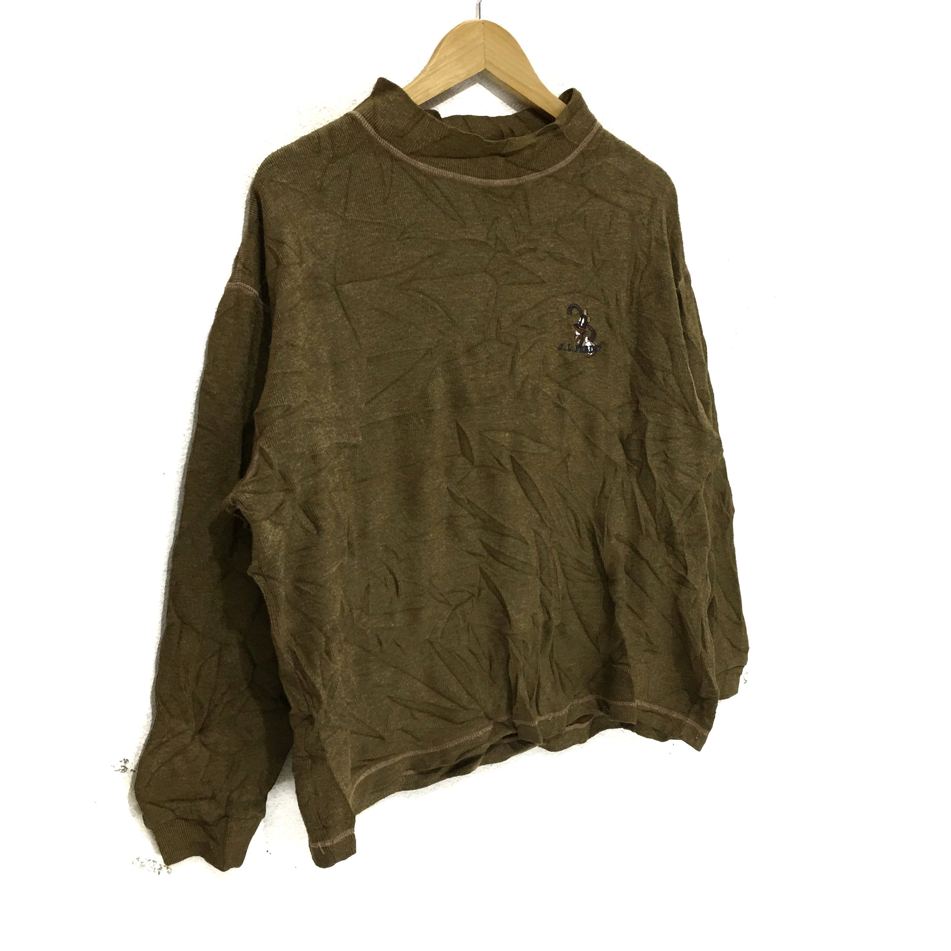 Vintage Vtg J.L. FRADET PARIS Dog Puppy Cartoon Sweatshirt Sweater Size L / US 10 / IT 46 - 4 Thumbnail