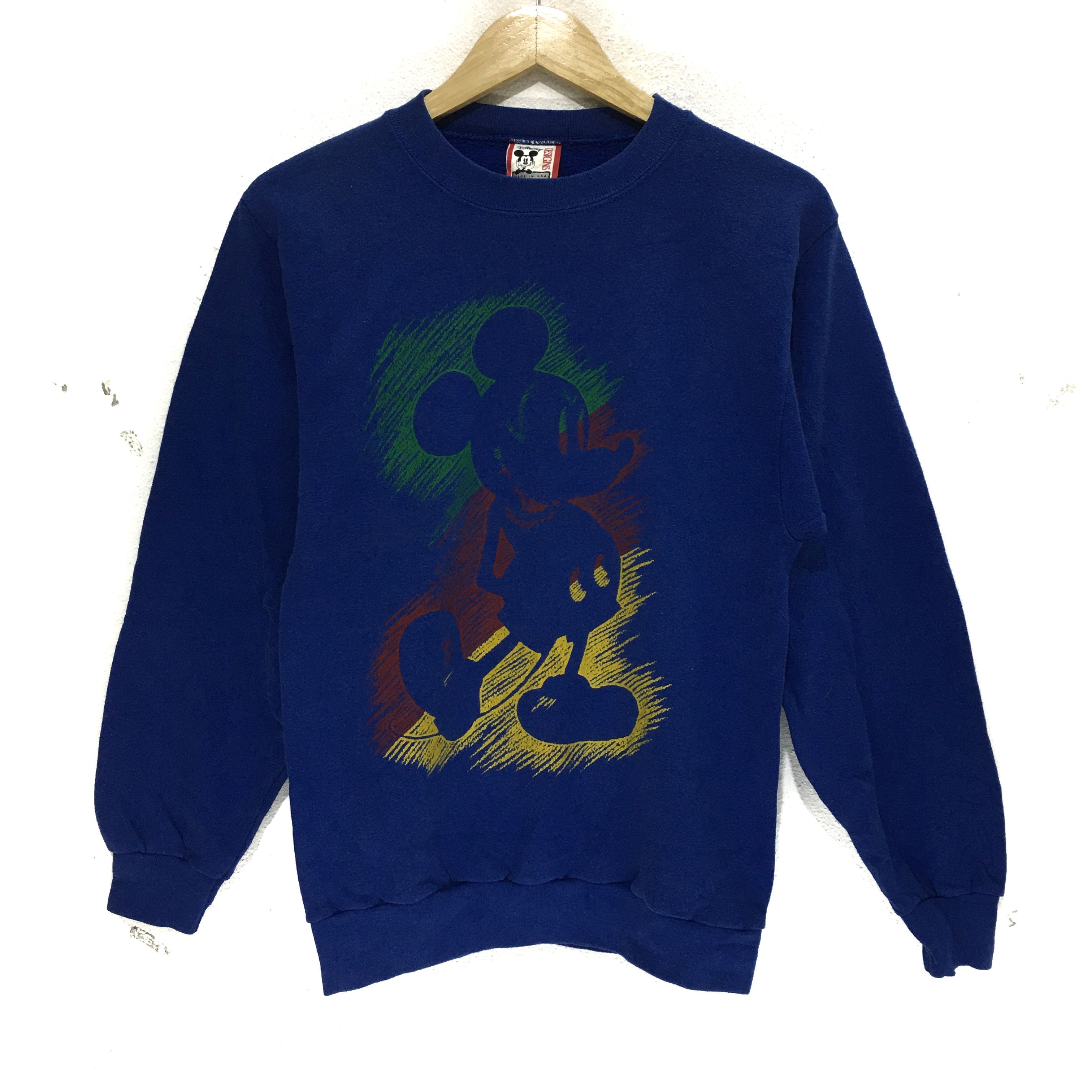 Mickey Mouse × Vintage Vintage MICKEY MOUSE Sweatshirt Disney Cartoon Anime Crew Size M / US 6-8 / IT 42-44 - 1 Thumbnail