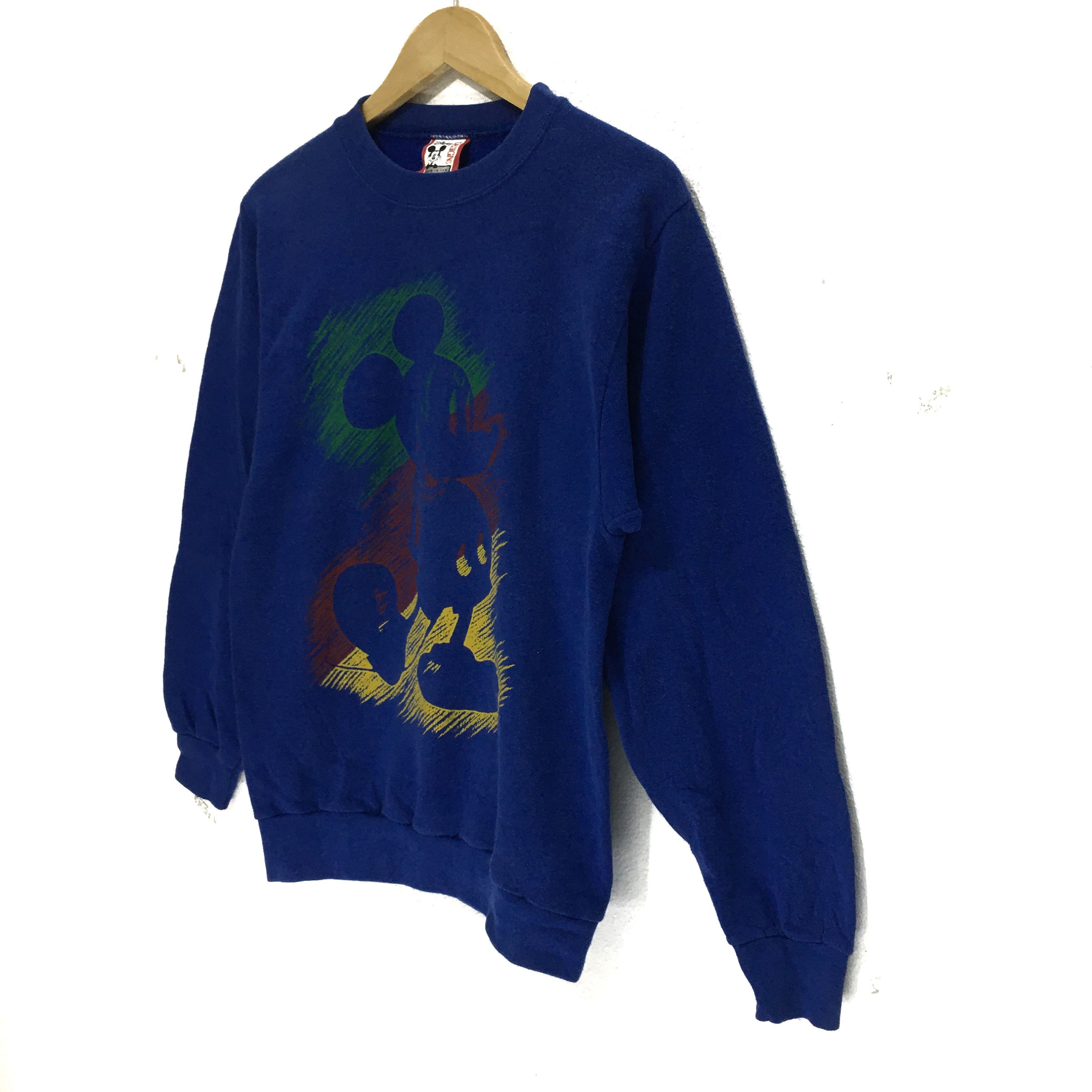 Mickey Mouse × Vintage Vintage MICKEY MOUSE Sweatshirt Disney Cartoon Anime Crew Size M / US 6-8 / IT 42-44 - 5 Thumbnail