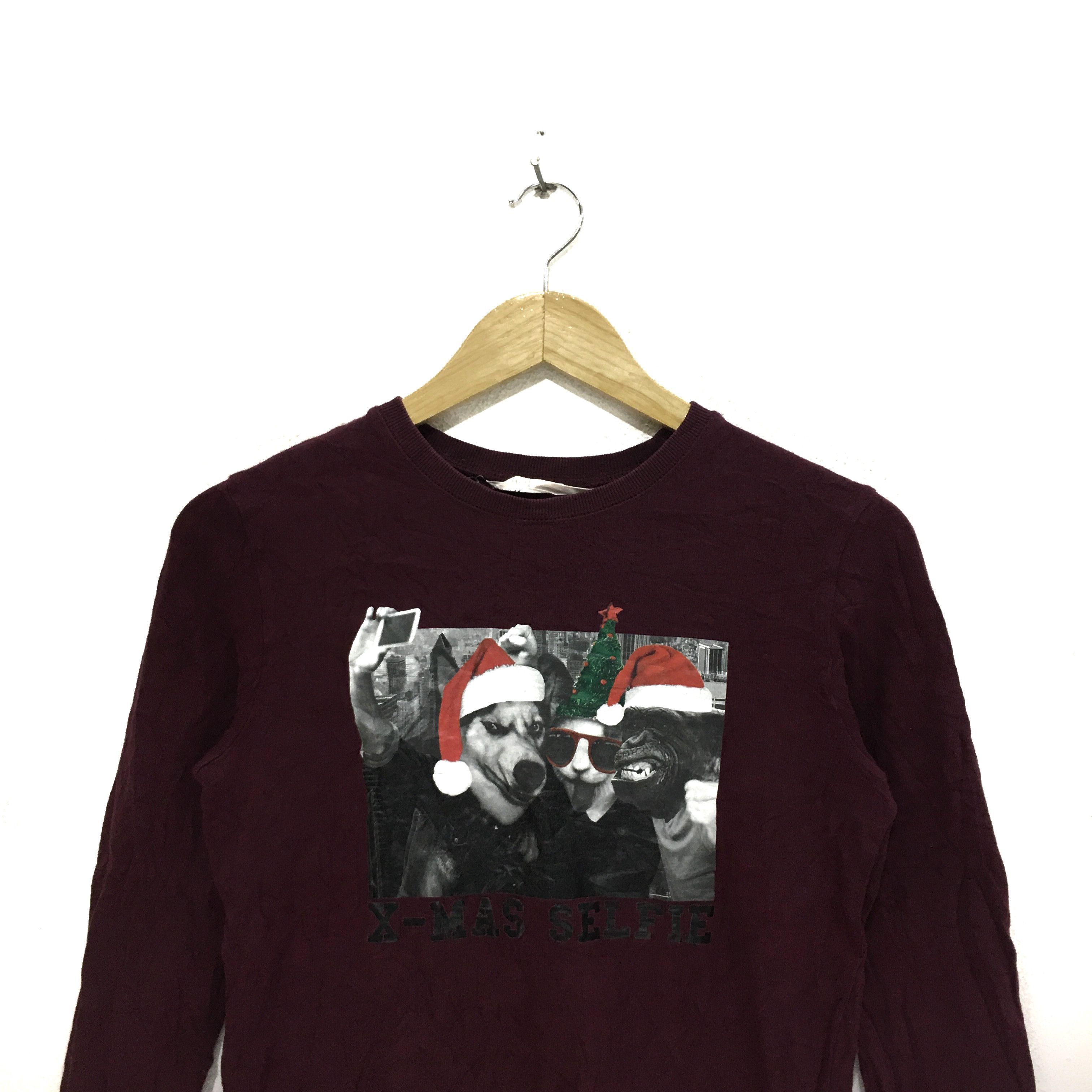 H&M H&M X-MAS SELFIE Sweatshirt Crewneck Sweater Size S / US 4 / IT 40 - 2 Thumbnail