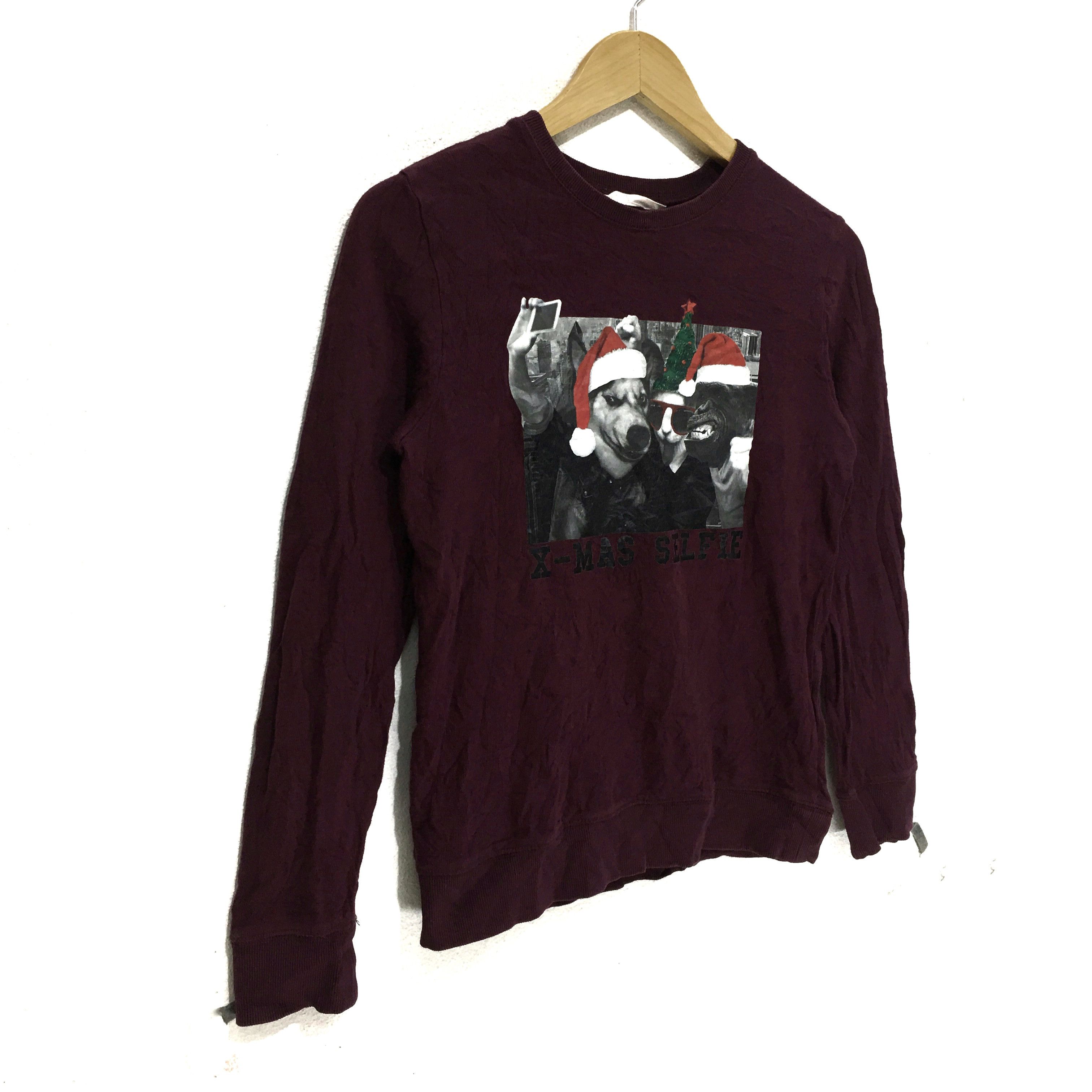 H&M H&M X-MAS SELFIE Sweatshirt Crewneck Sweater Size S / US 4 / IT 40 - 4 Thumbnail
