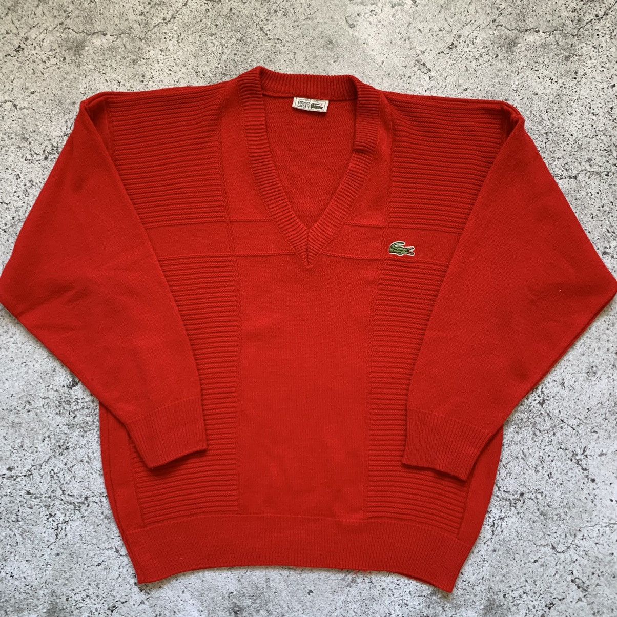 Lacoste Lacoste vintage heavy knit sweater oversized Size US XXL / EU 58 / 5 - 2 Thumbnail