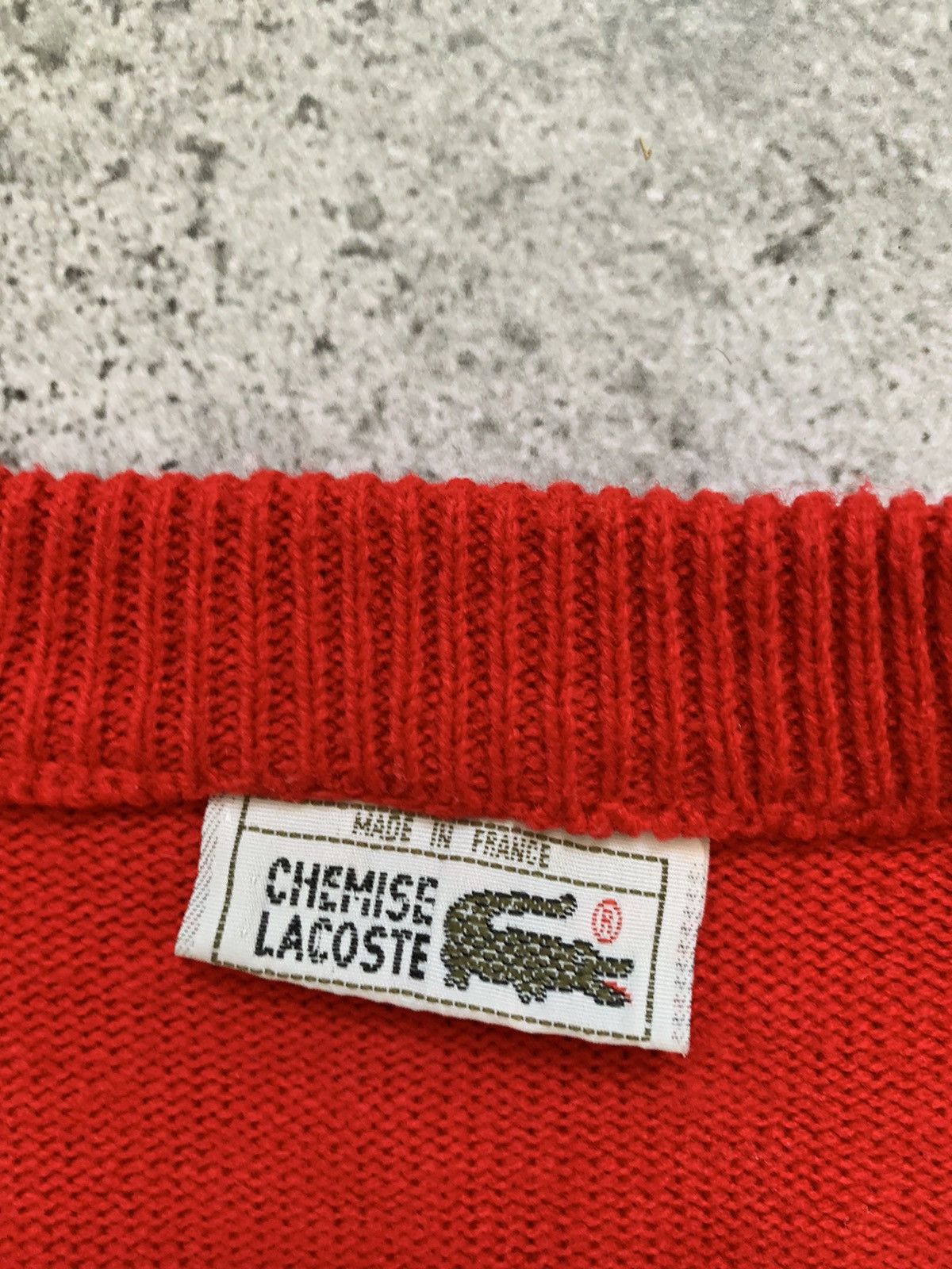 Lacoste Lacoste vintage heavy knit sweater oversized Size US XXL / EU 58 / 5 - 4 Thumbnail