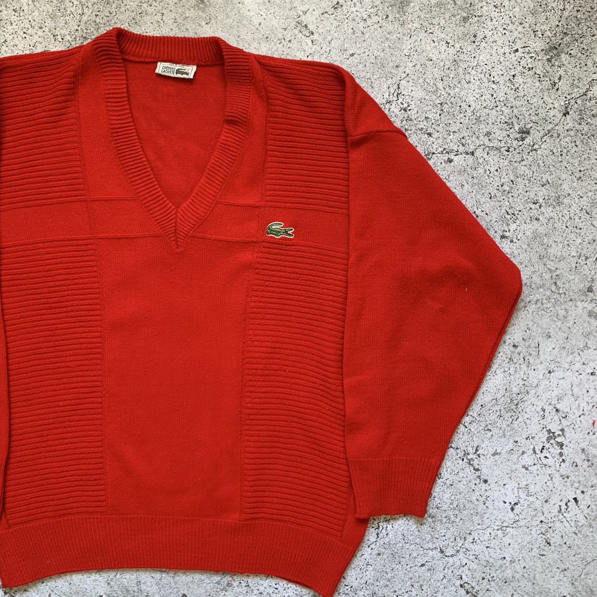 Lacoste Lacoste vintage heavy knit sweater oversized Size US XXL / EU 58 / 5 - 3 Thumbnail