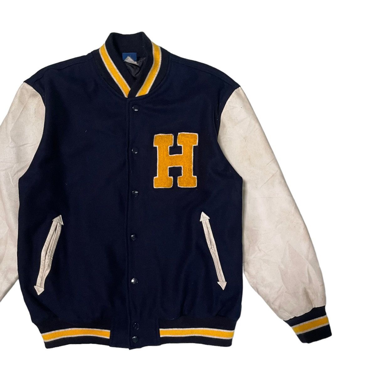 Hang Ten 💥 Hang Ten Surf Snap Button Varsity Jacket Size US M / EU 48-50 / 2 - 2 Thumbnail