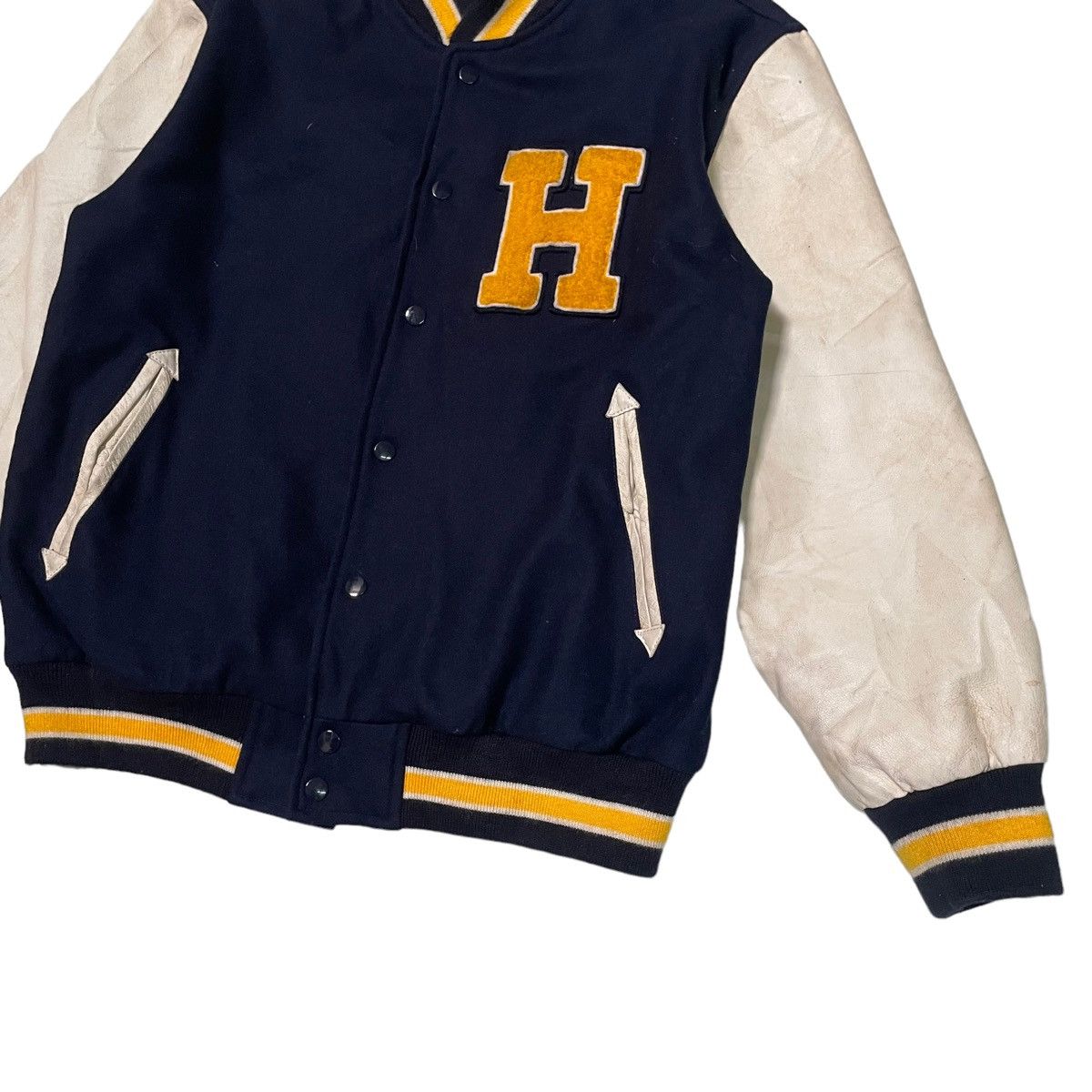 Hang Ten 💥 Hang Ten Surf Snap Button Varsity Jacket Size US M / EU 48-50 / 2 - 5 Thumbnail