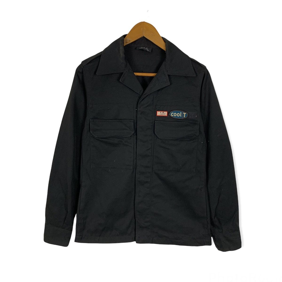 A.P.C black multipocket light jacket