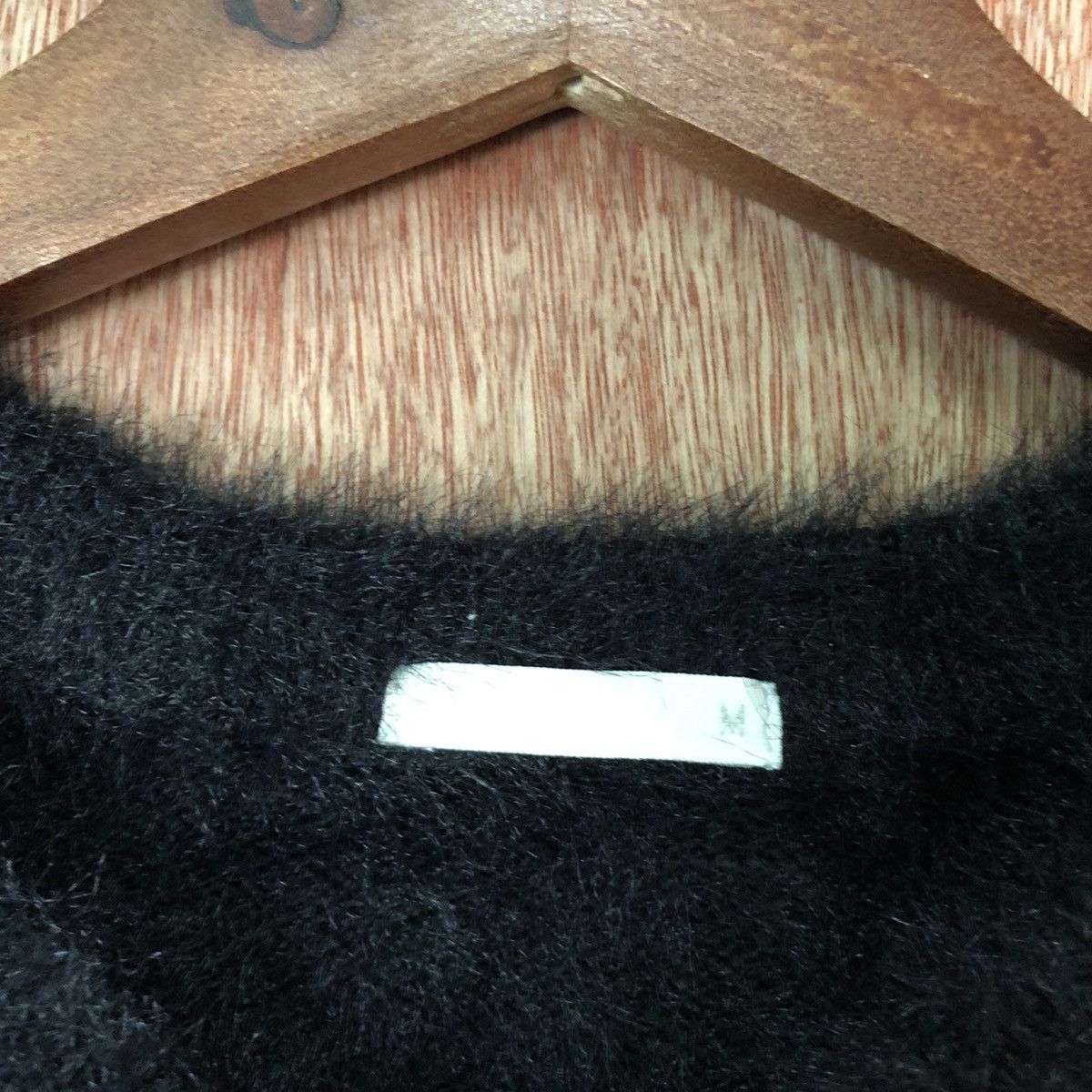 Homespun Knitwear × Japanese Brand GU black Shag Shaggy Fur Mohair Knitwear #6393 Size S / US 4 / IT 40 - 4 Thumbnail