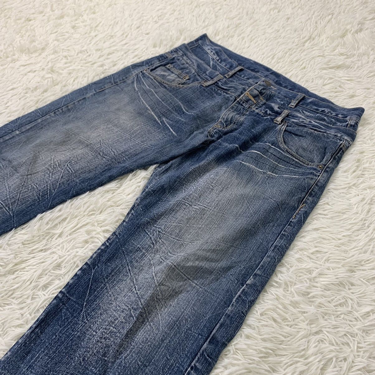 Japanese Brand 💥Nice design double waist jeans japanese design Size US 37 - 4 Thumbnail
