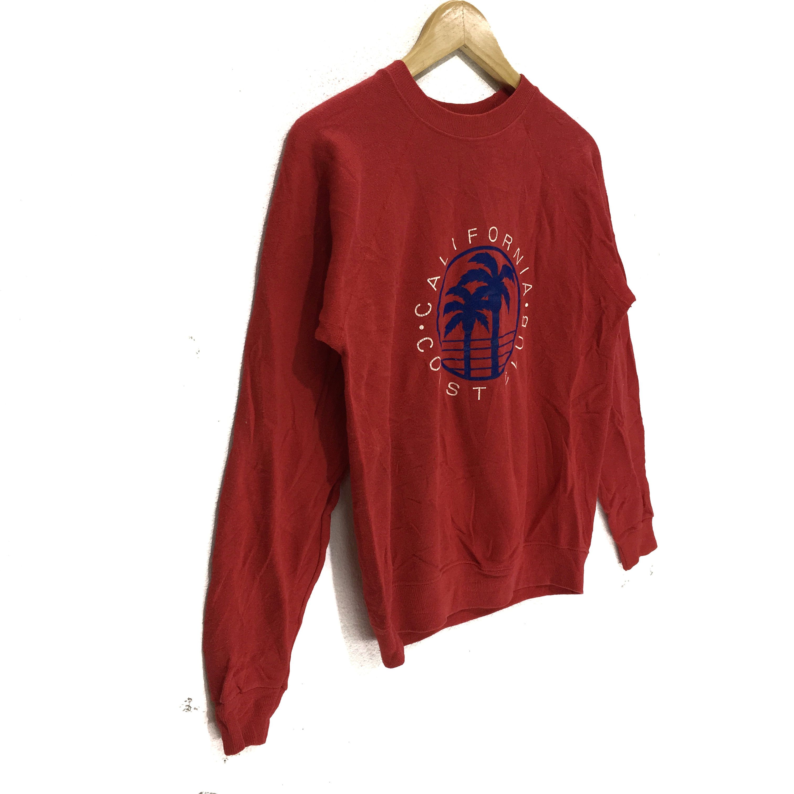 Hanes × Vintage Vintage California Coast Club HANES Made In USA Sweatshirt Size L / US 10 / IT 46 - 4 Thumbnail