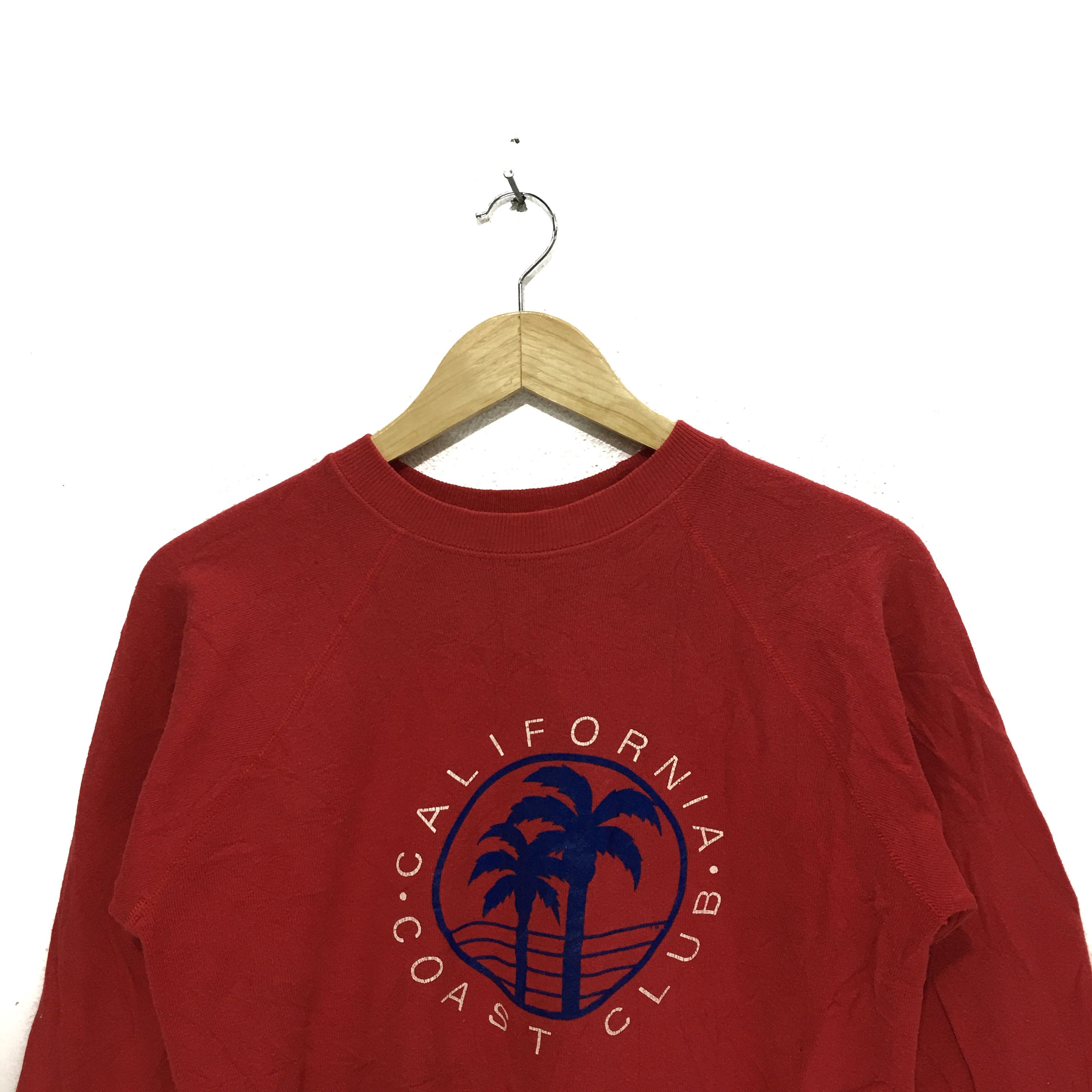 Hanes × Vintage Vintage California Coast Club HANES Made In USA Sweatshirt Size L / US 10 / IT 46 - 2 Thumbnail