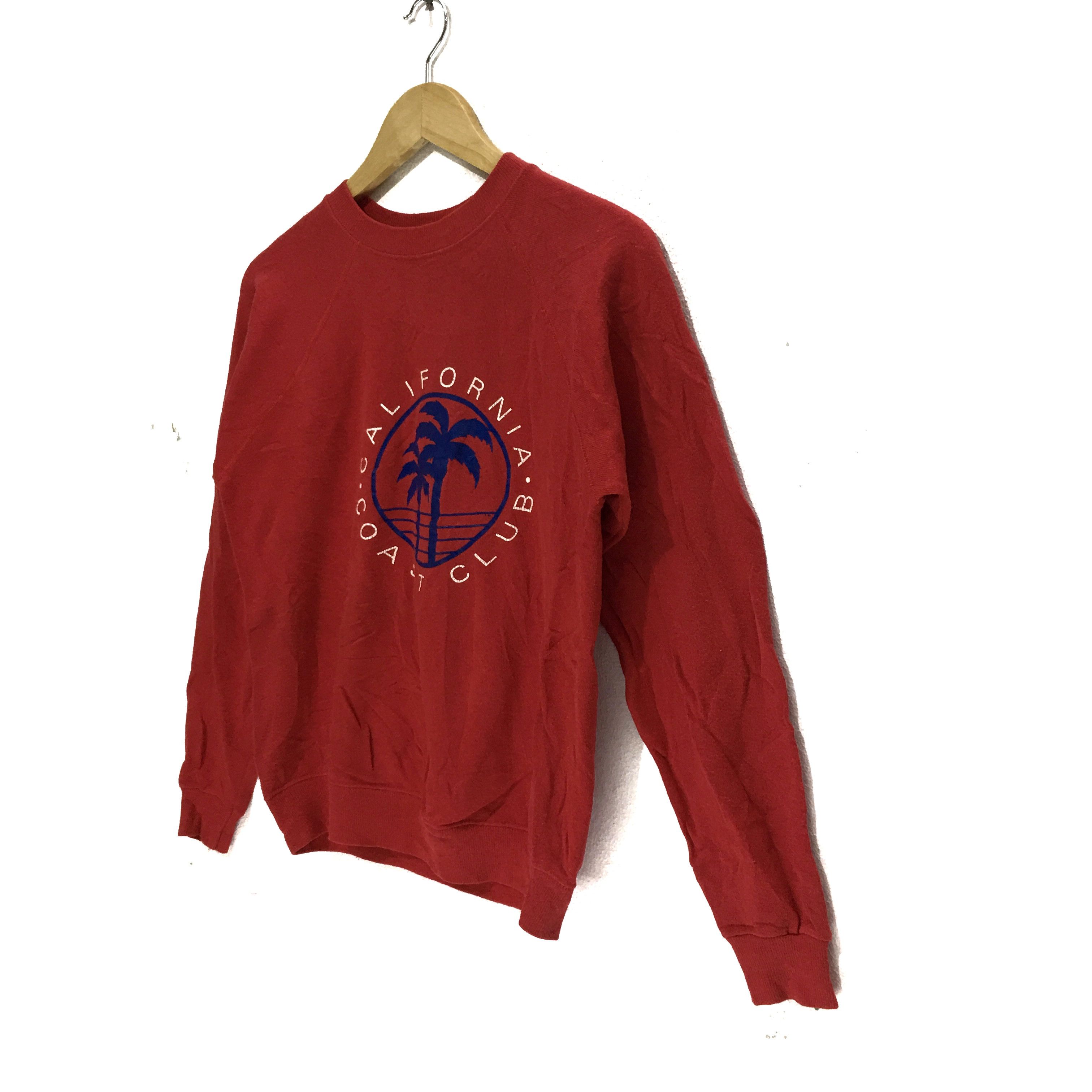 Hanes × Vintage Vintage California Coast Club HANES Made In USA Sweatshirt Size L / US 10 / IT 46 - 5 Thumbnail