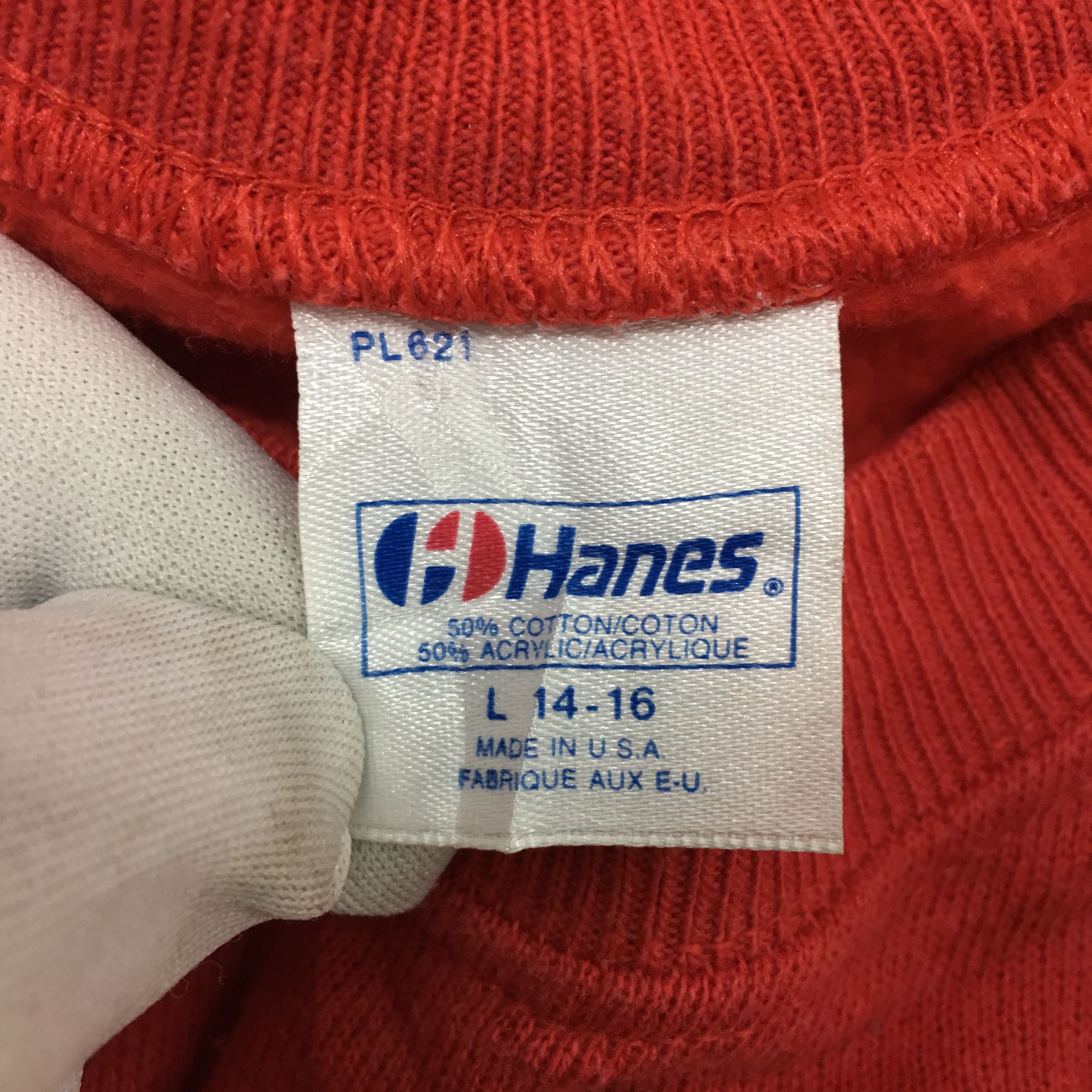 Hanes × Vintage Vintage California Coast Club HANES Made In USA Sweatshirt Size L / US 10 / IT 46 - 8 Thumbnail