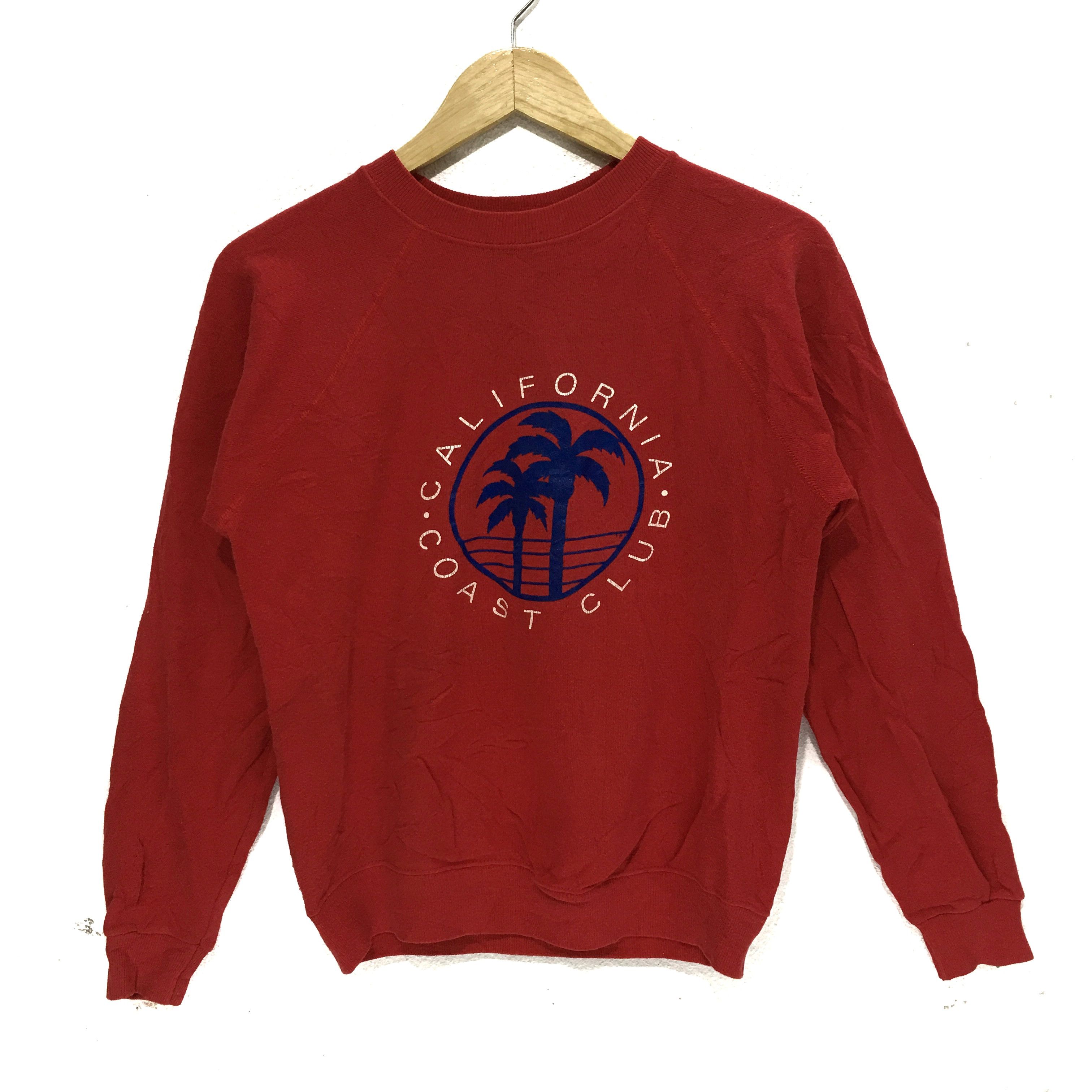 Hanes × Vintage Vintage California Coast Club HANES Made In USA Sweatshirt Size L / US 10 / IT 46 - 1 Thumbnail