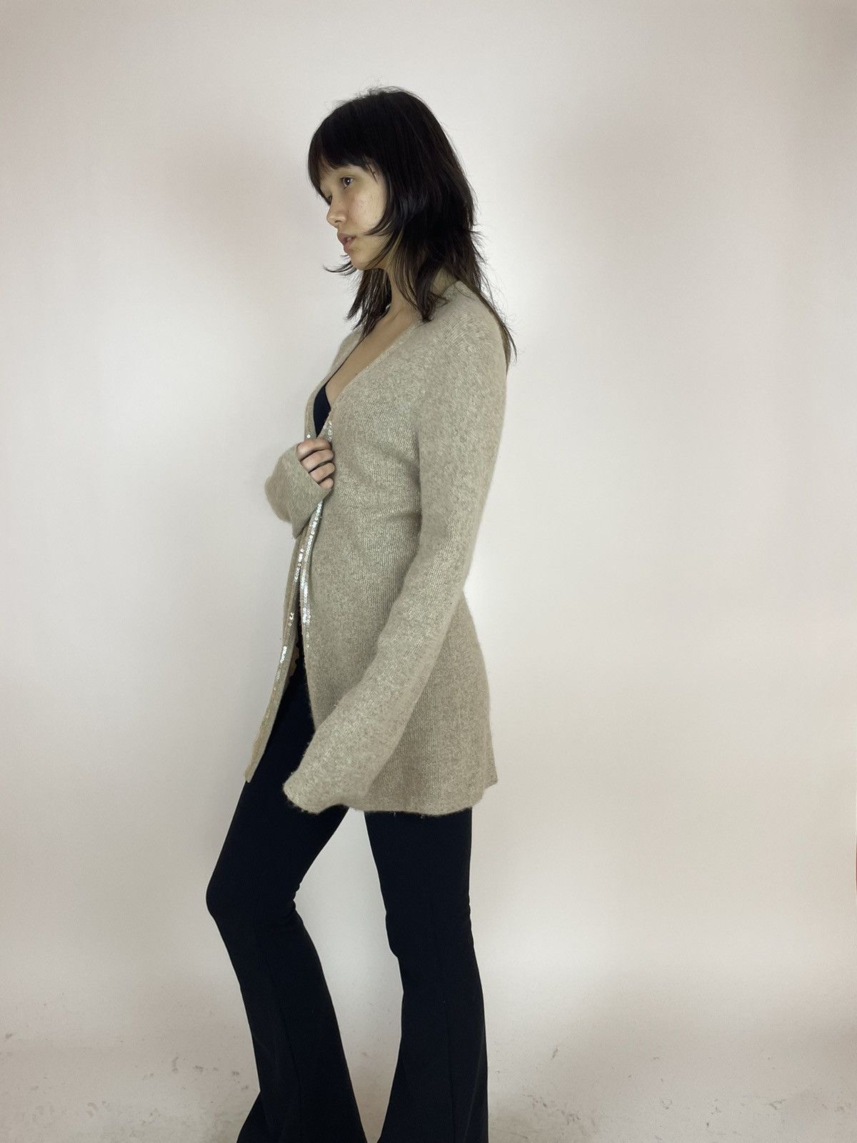 Other DEANE & WHITE 100% cashmere beige cardigan Size M / US 6-8 / IT 42-44 - 4 Thumbnail