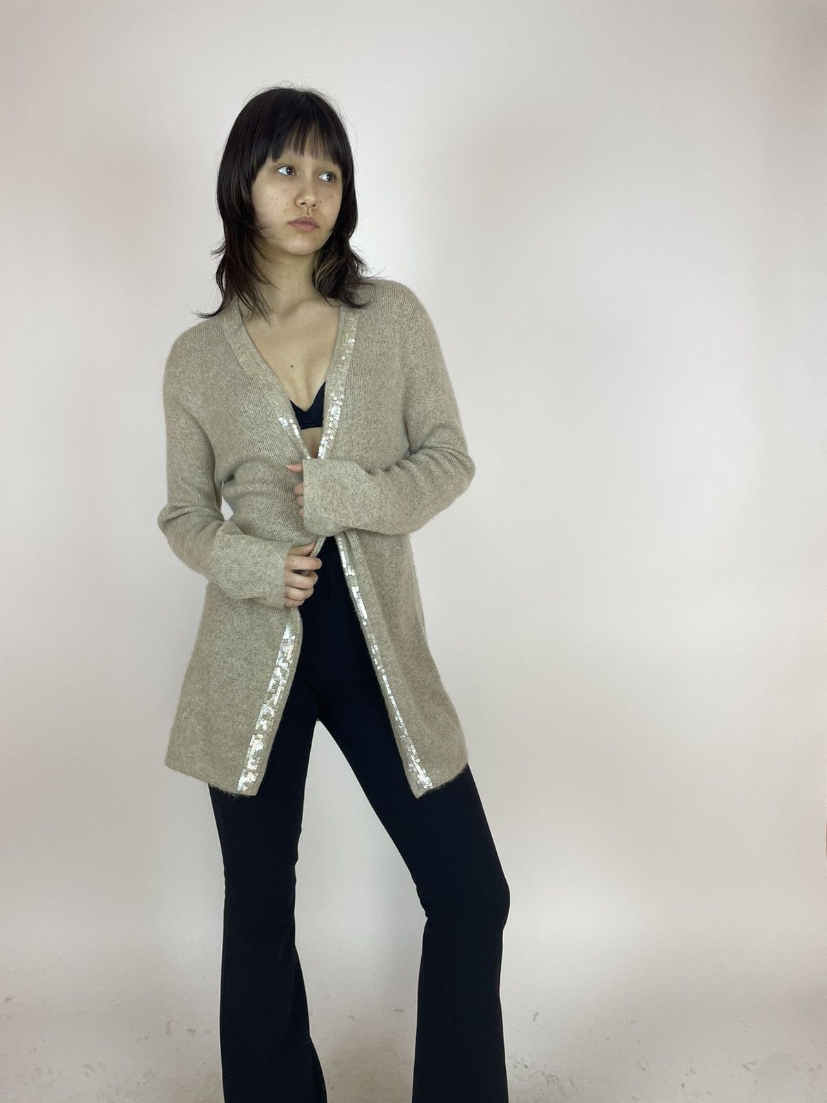 Other DEANE & WHITE 100% cashmere beige cardigan Size M / US 6-8 / IT 42-44 - 1 Thumbnail