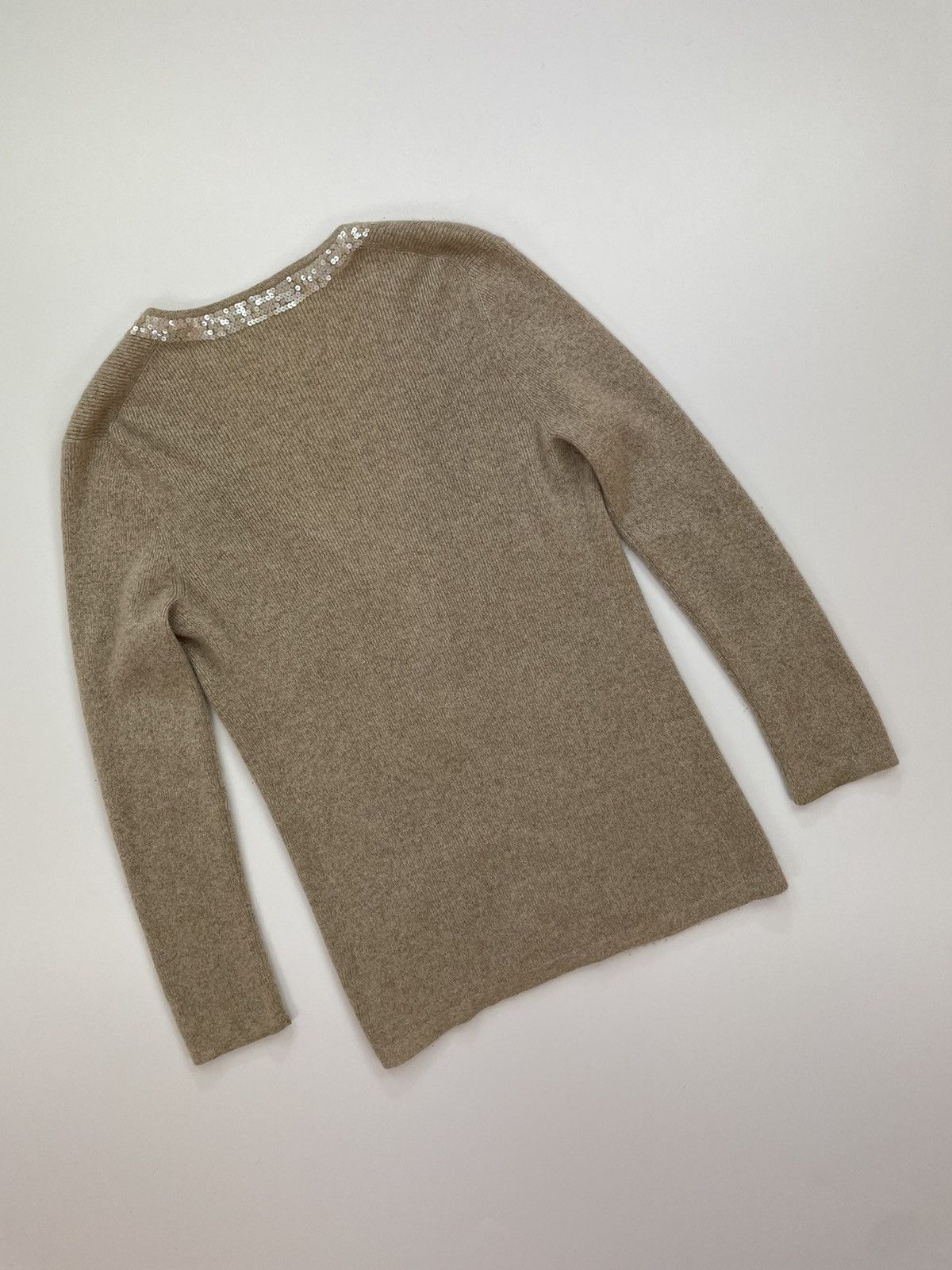 Other DEANE & WHITE 100% cashmere beige cardigan Size M / US 6-8 / IT 42-44 - 13 Thumbnail