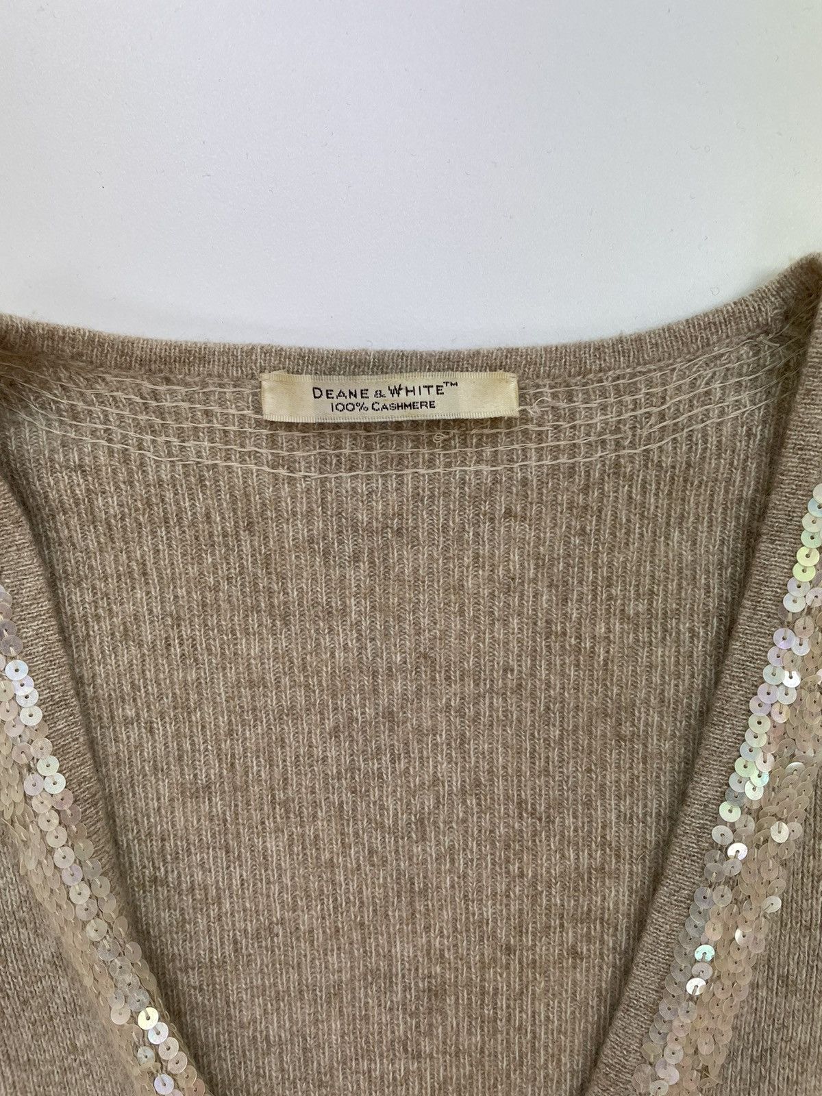 Other DEANE & WHITE 100% cashmere beige cardigan Size M / US 6-8 / IT 42-44 - 9 Thumbnail