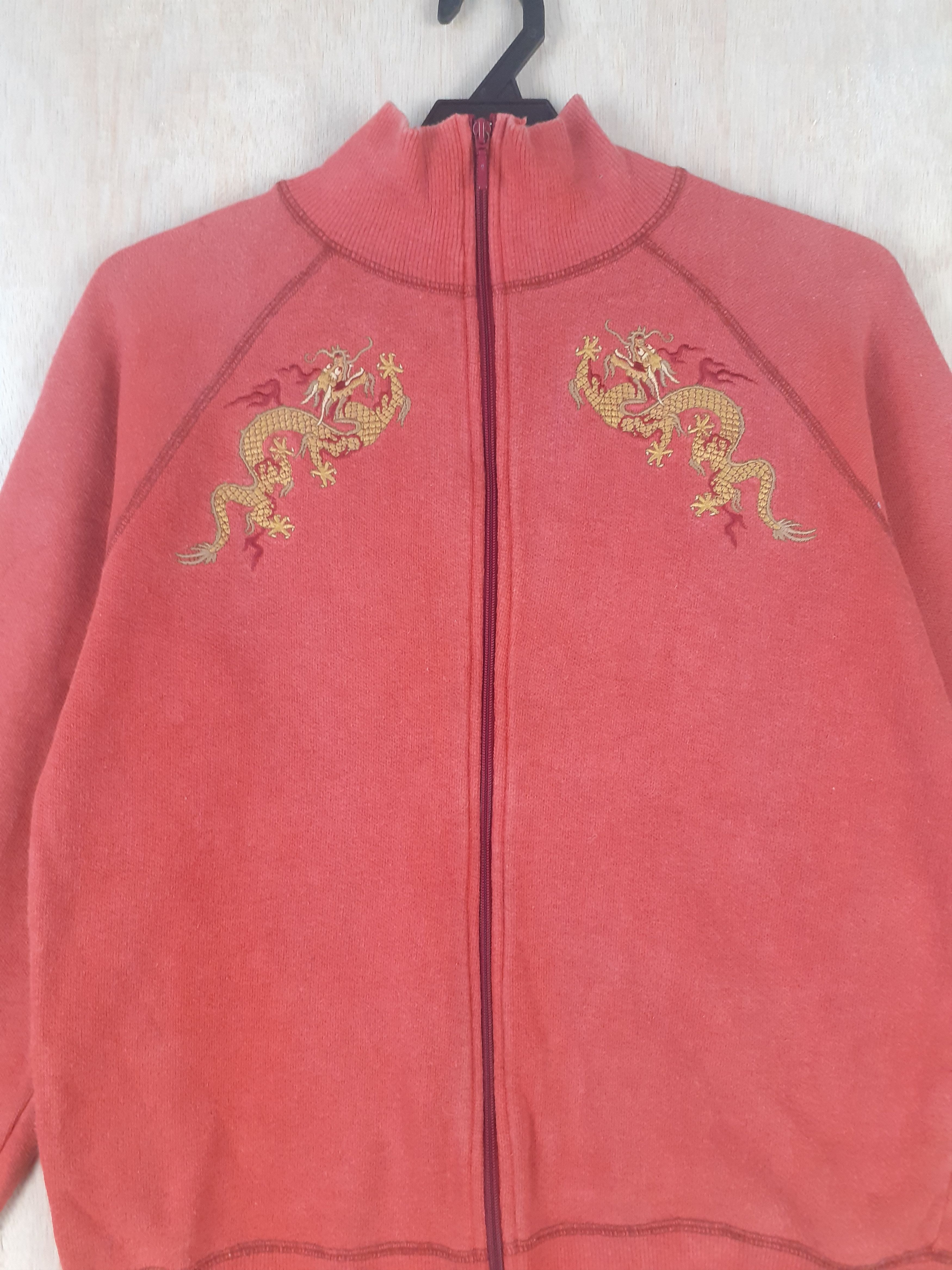 Japanese Brand DL Viviene Tam double dragon maroon sweater #3052 Size US M / EU 48-50 / 2 - 2 Thumbnail