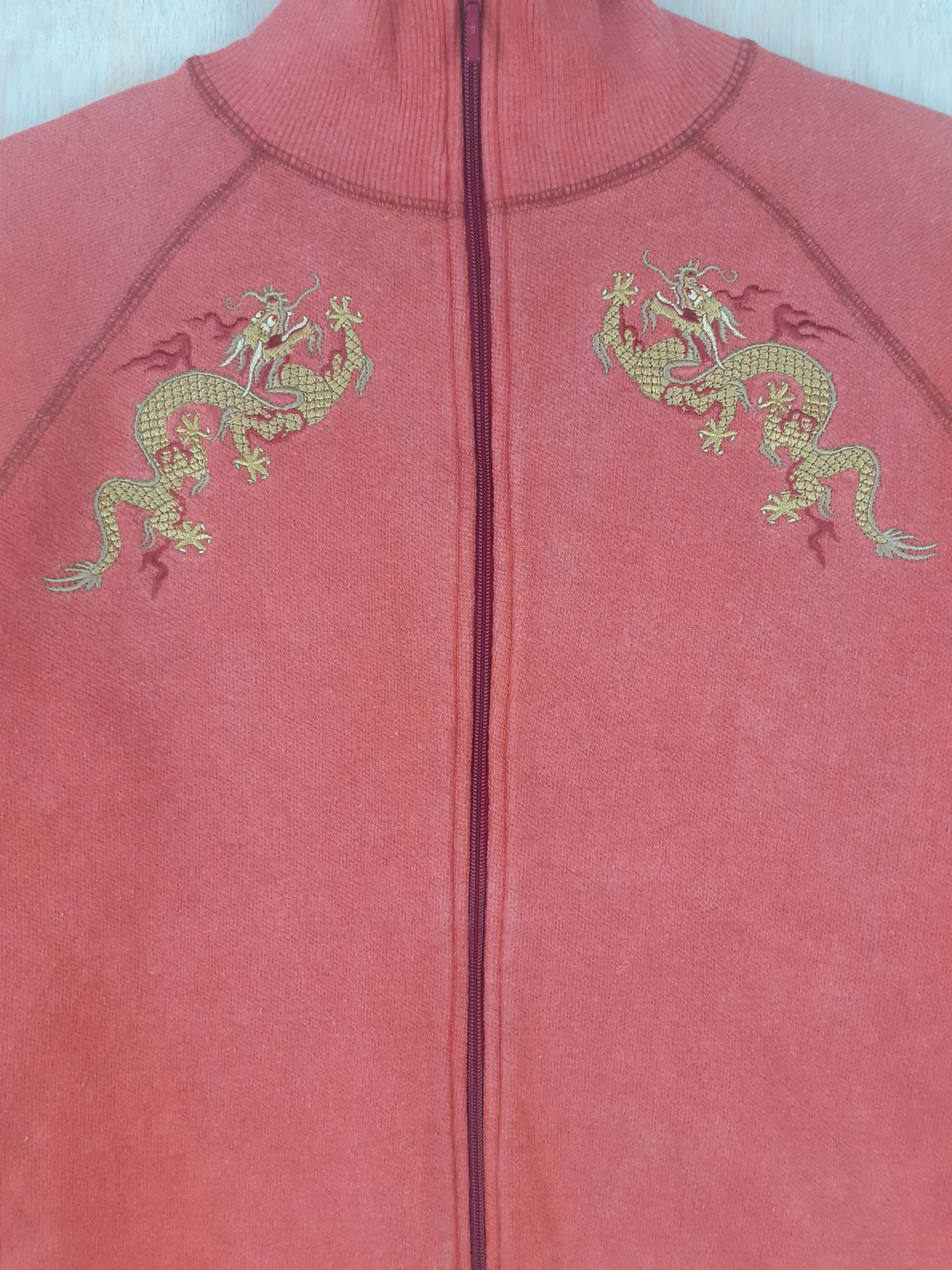 Japanese Brand DL Viviene Tam double dragon maroon sweater #3052 Size US M / EU 48-50 / 2 - 3 Thumbnail