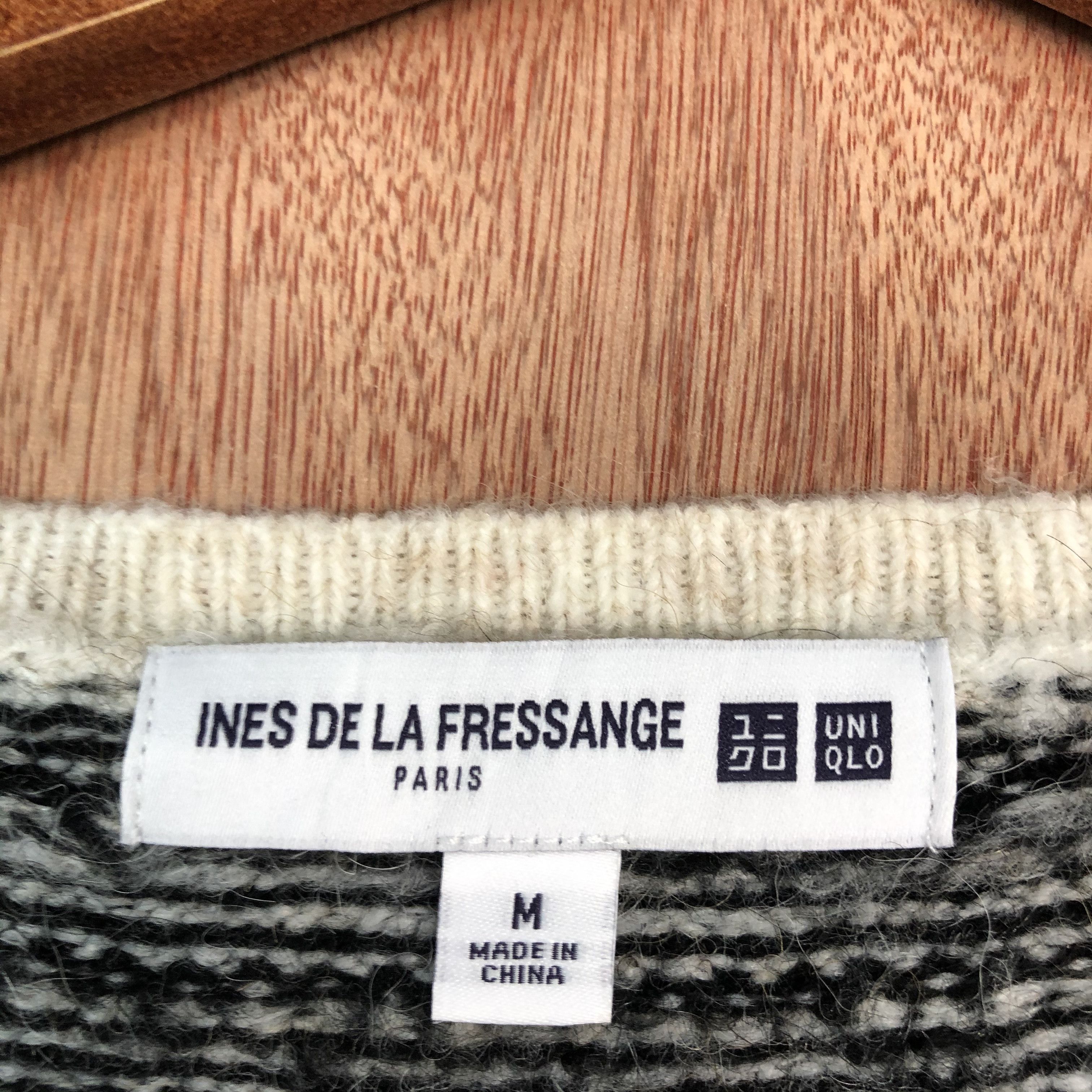 Homespun Knitwear × Japanese Brand DLL Ines De Fressange X Uniqlo Paris Black Knitwear #c555 Size US M / EU 48-50 / 2 - 9 Thumbnail