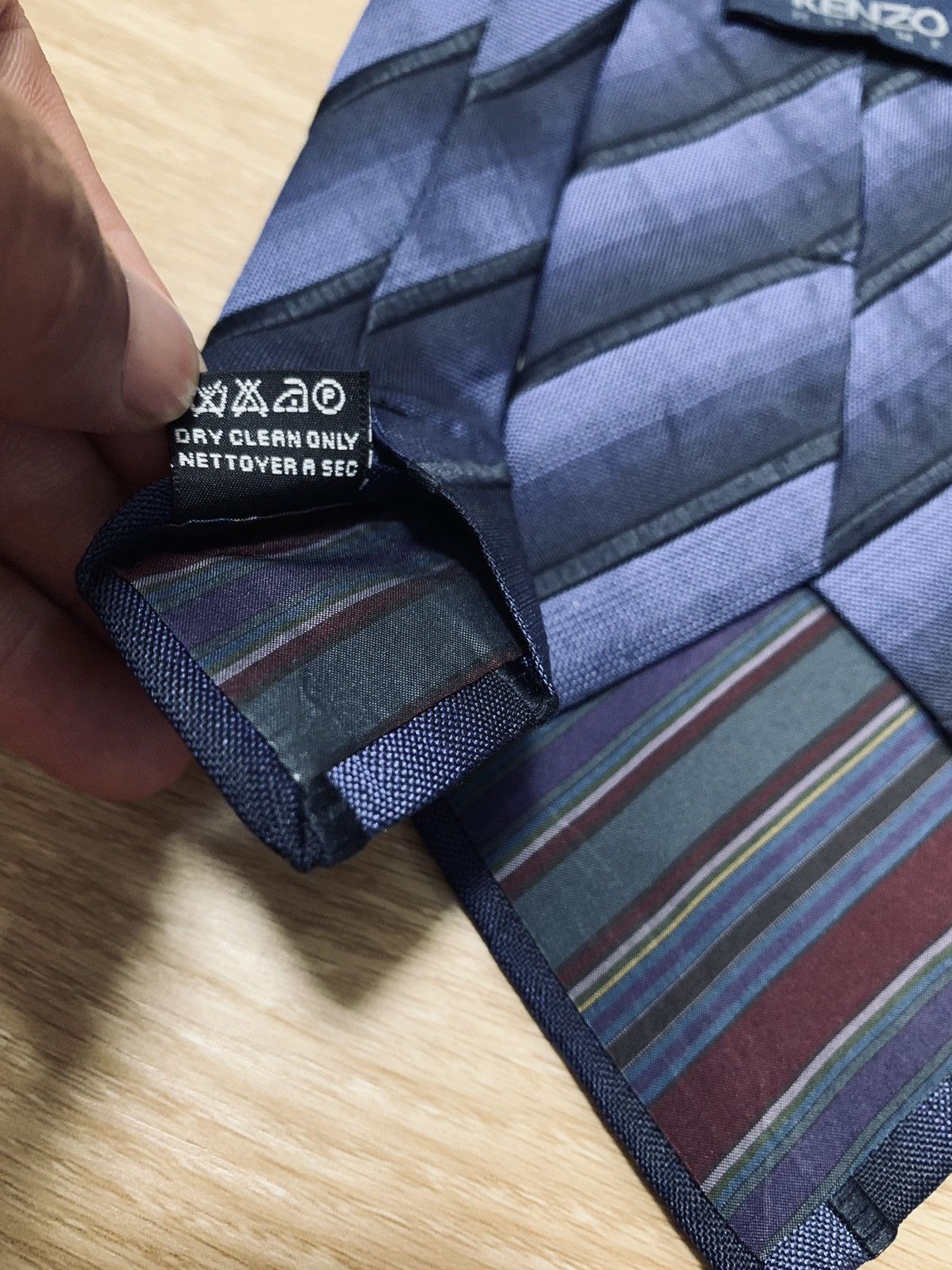 Designer × Japanese Brand × Kenzo Kenzo Stripe Design Tie Size ONE SIZE - 7 Thumbnail