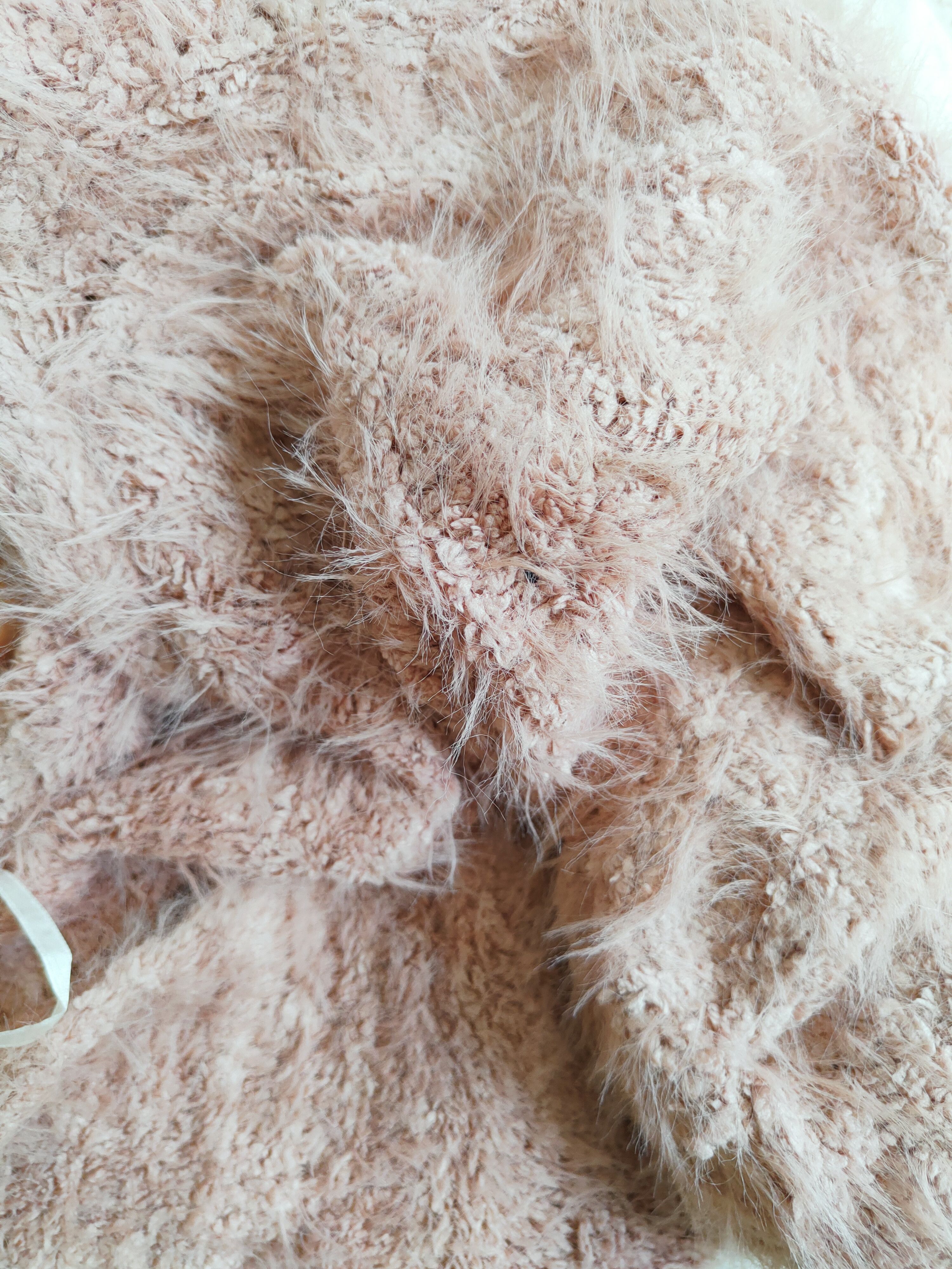 Homespun Knitwear × Japanese Brand Anne Basket Peach Shag Shaggy Fur Mohair Knitwear #S250 Size US L / EU 52-54 / 3 - 10 Thumbnail