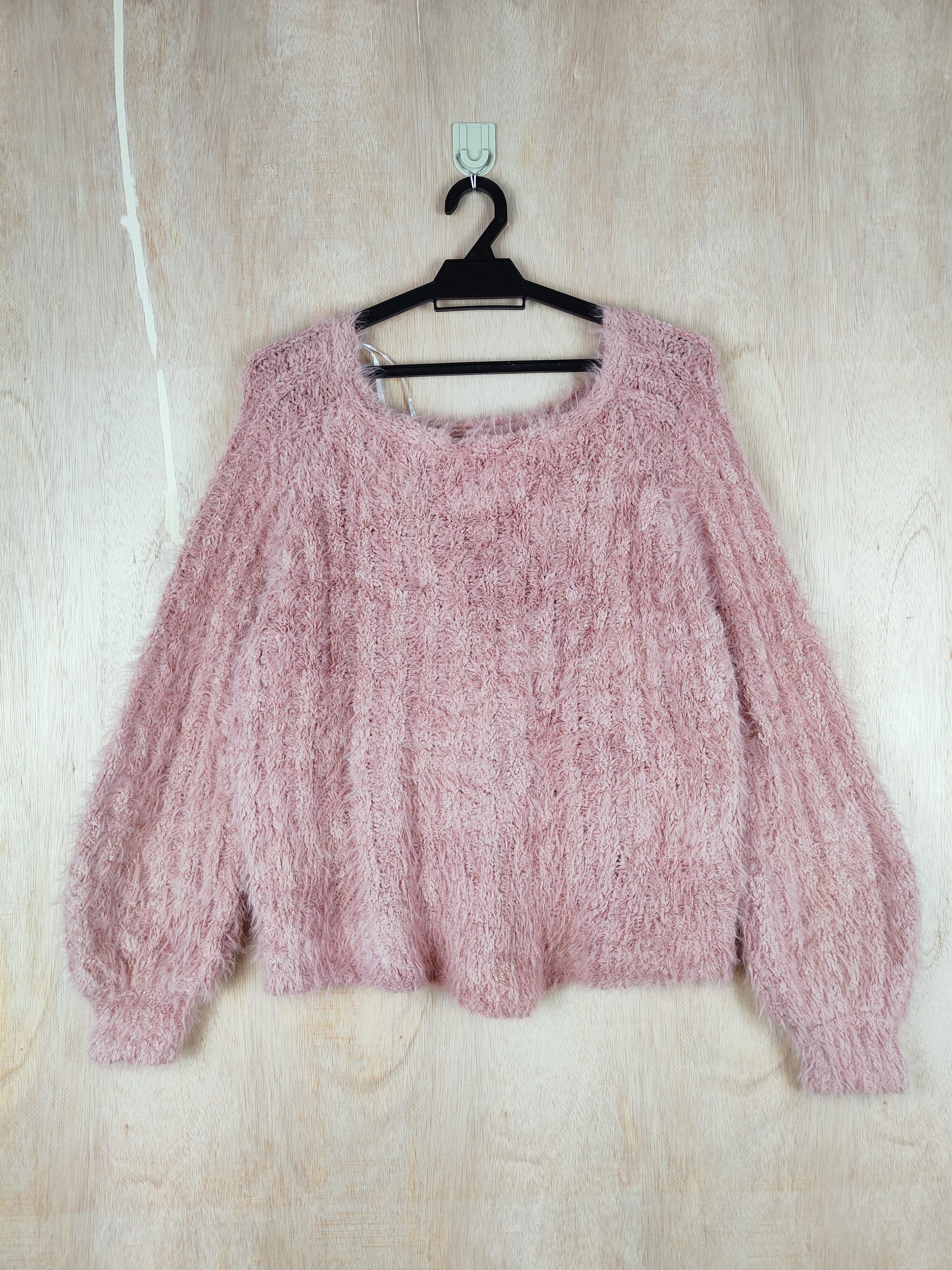 Homespun Knitwear × Japanese Brand Anne Basket Peach Shag Shaggy Fur Mohair Knitwear #S250 Size US L / EU 52-54 / 3 - 1 Thumbnail