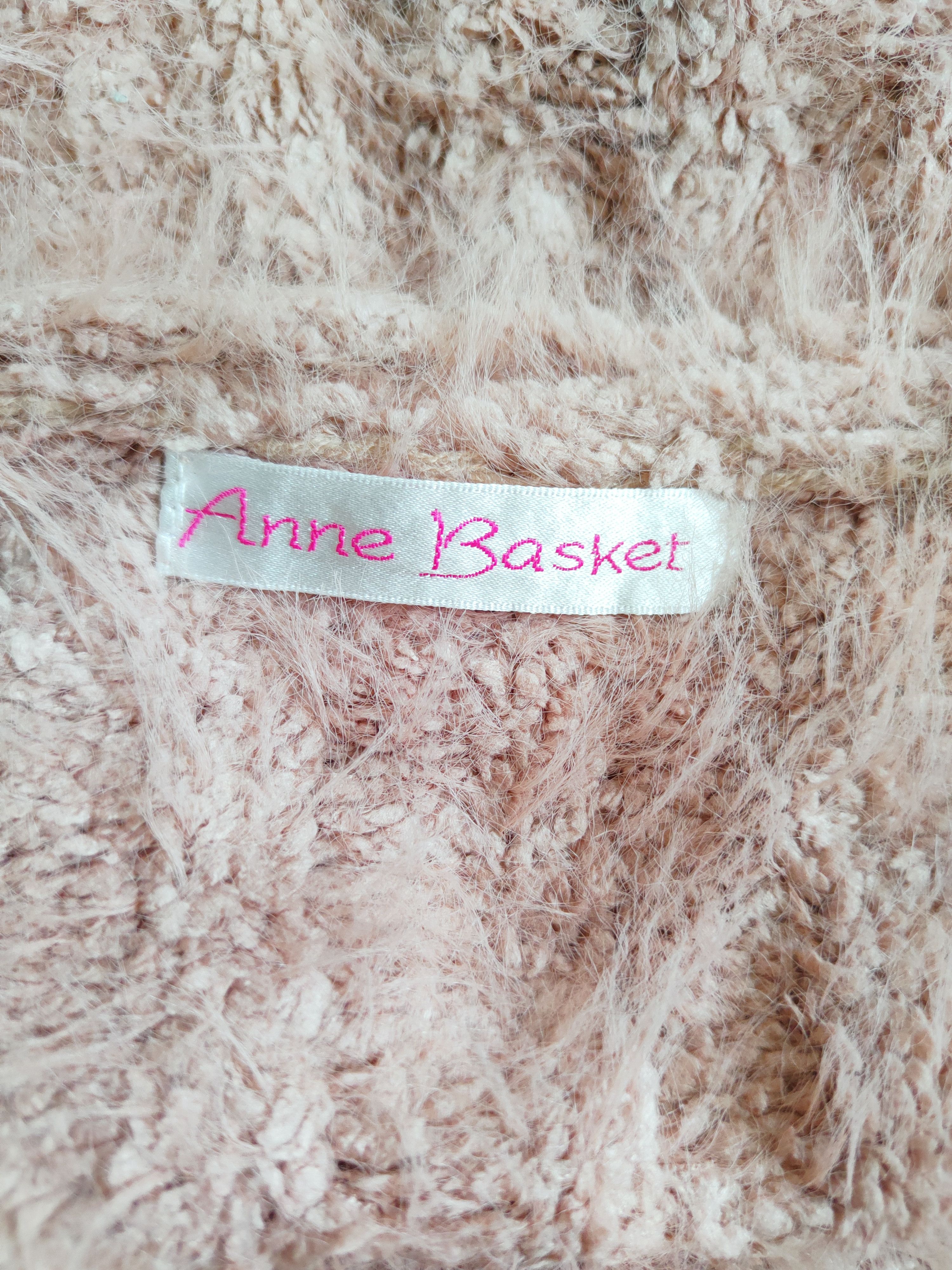 Homespun Knitwear × Japanese Brand Anne Basket Peach Shag Shaggy Fur Mohair Knitwear #S250 Size US L / EU 52-54 / 3 - 9 Thumbnail