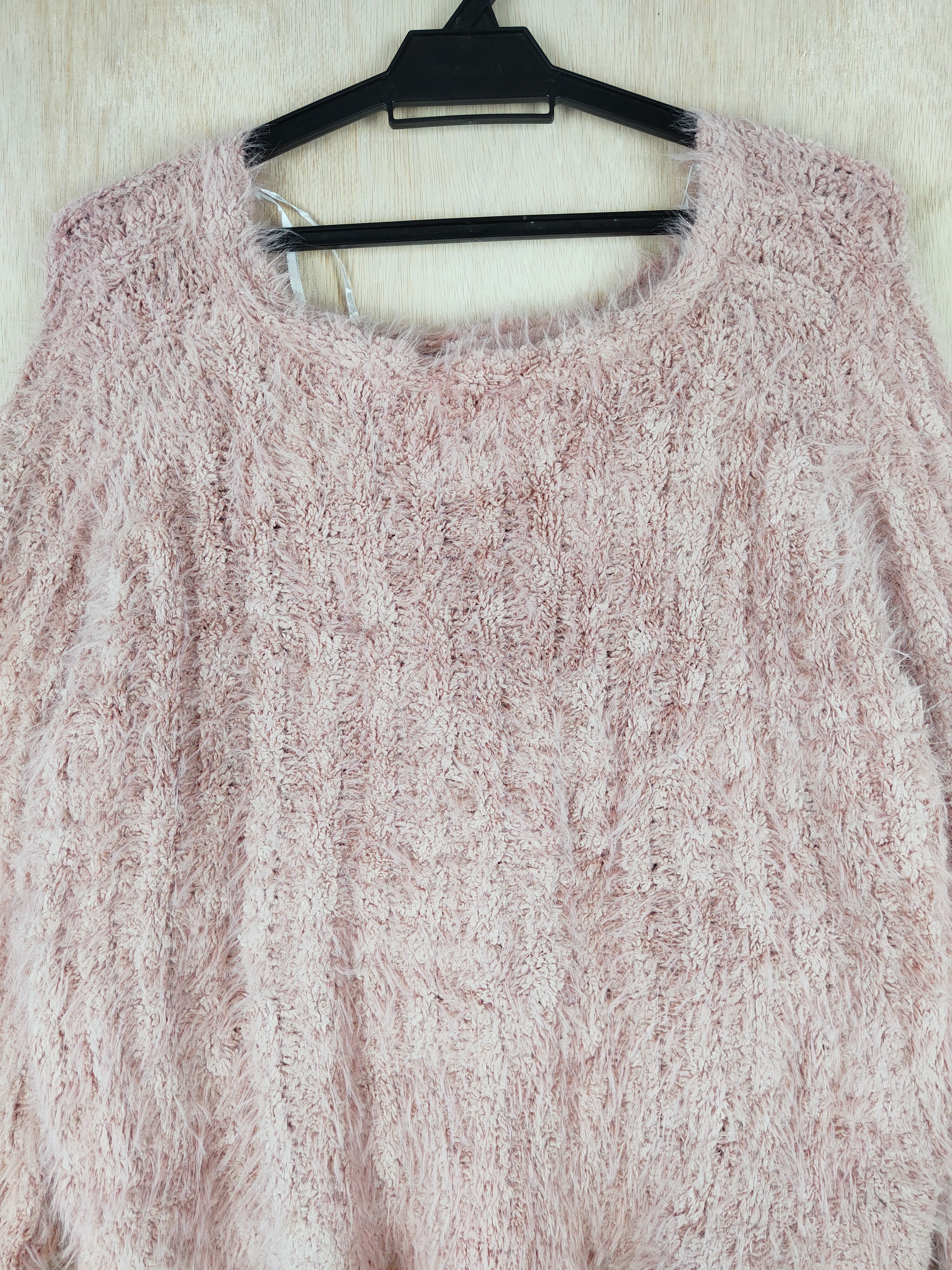 Homespun Knitwear × Japanese Brand Anne Basket Peach Shag Shaggy Fur Mohair Knitwear #S250 Size US L / EU 52-54 / 3 - 2 Thumbnail