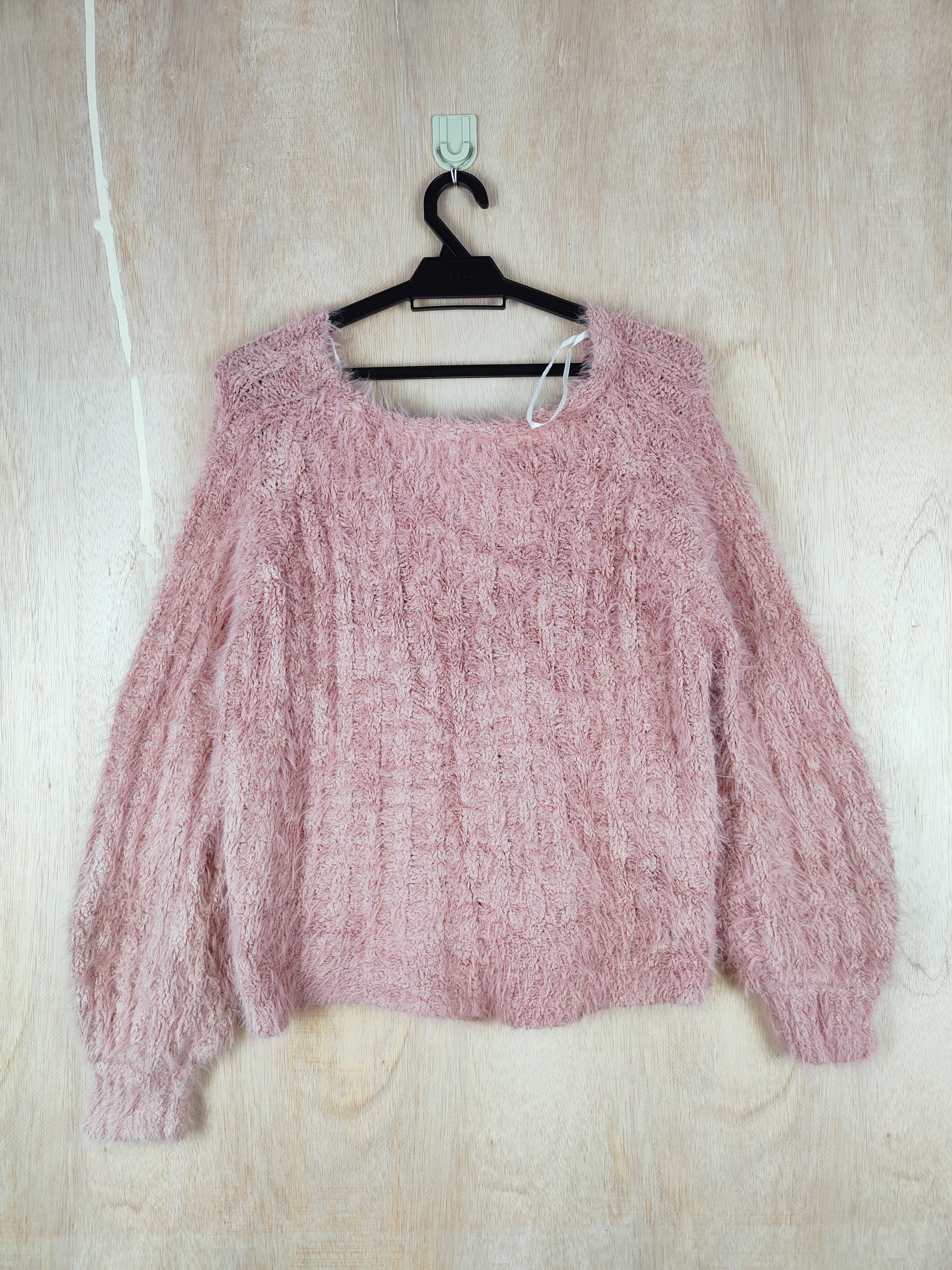 Homespun Knitwear × Japanese Brand Anne Basket Peach Shag Shaggy Fur Mohair Knitwear #S250 Size US L / EU 52-54 / 3 - 5 Thumbnail
