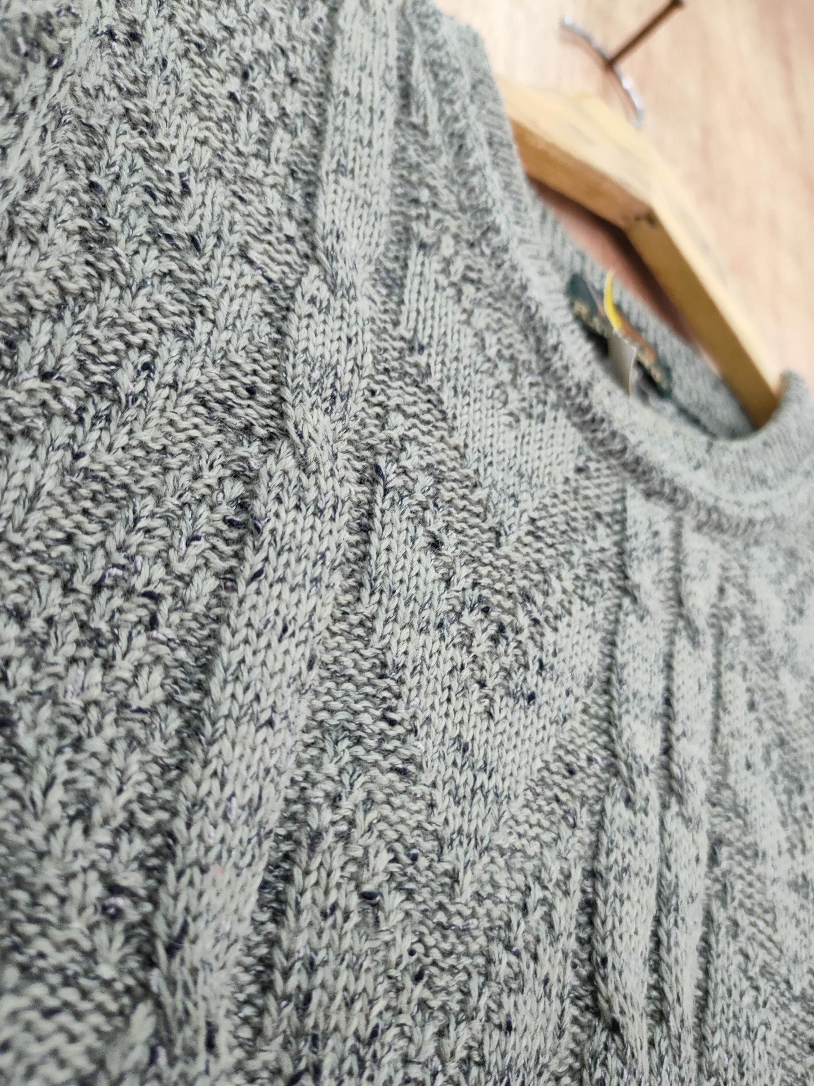 Vintage DLL Ramonda cable knitwear sweatshirt vintage #46-173 Size US L / EU 52-54 / 3 - 6 Thumbnail