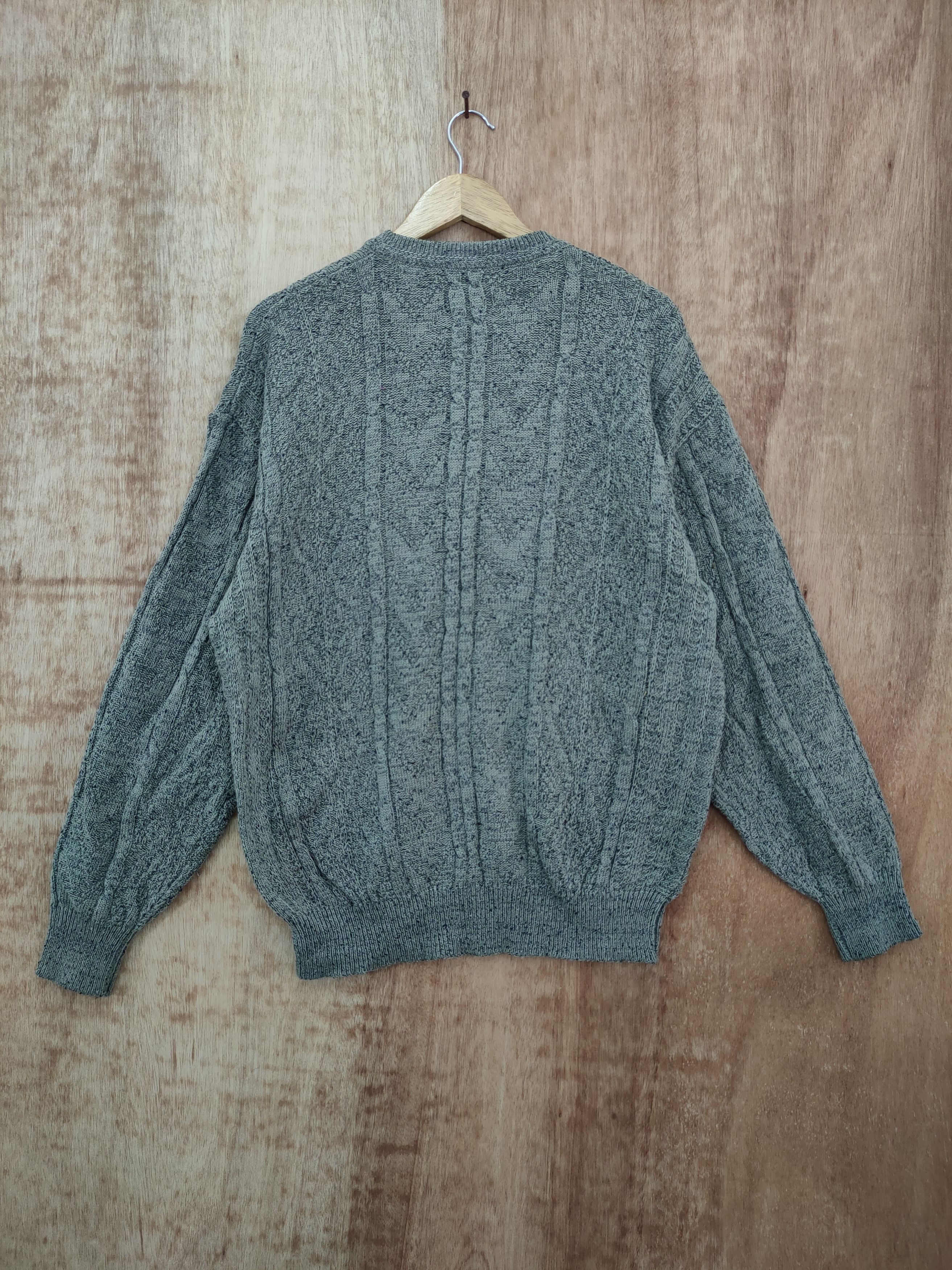 Vintage DLL Ramonda cable knitwear sweatshirt vintage #46-173 Size US L / EU 52-54 / 3 - 7 Thumbnail