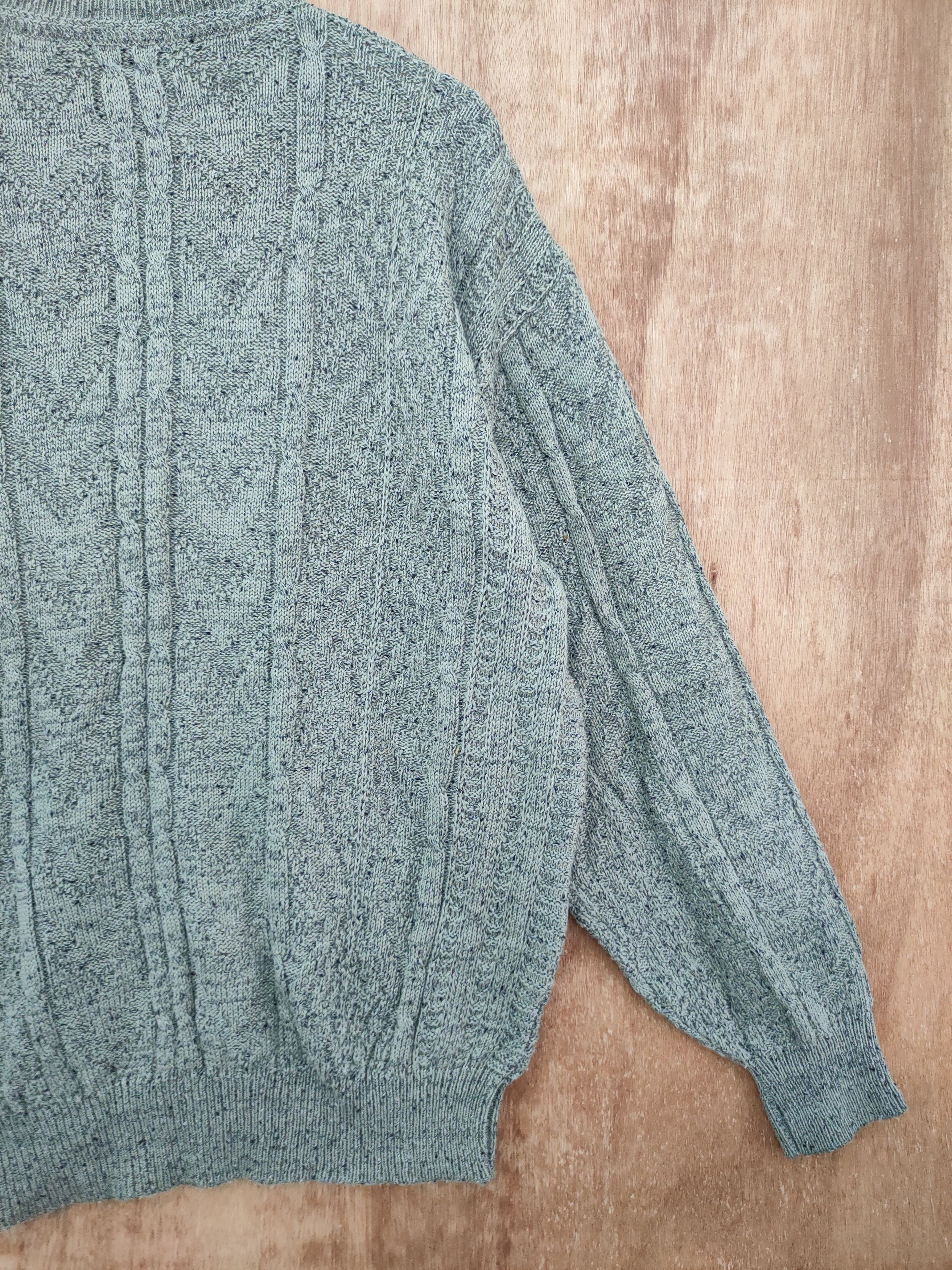 Vintage DLL Ramonda cable knitwear sweatshirt vintage #46-173 Size US L / EU 52-54 / 3 - 9 Thumbnail