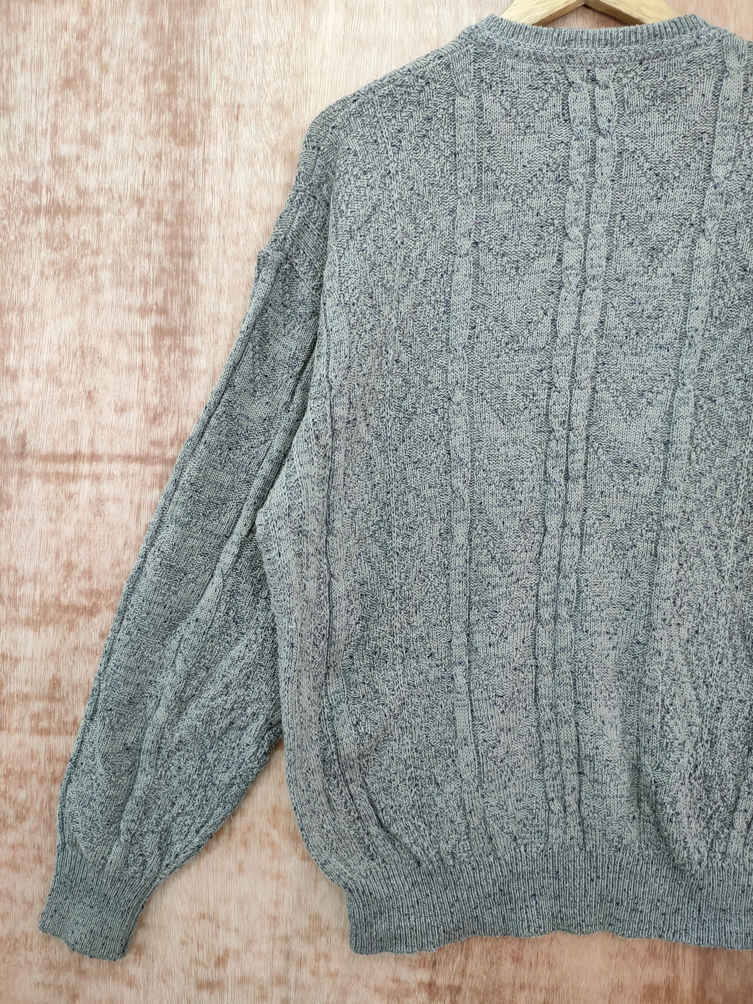 Vintage DLL Ramonda cable knitwear sweatshirt vintage #46-173 Size US L / EU 52-54 / 3 - 8 Thumbnail