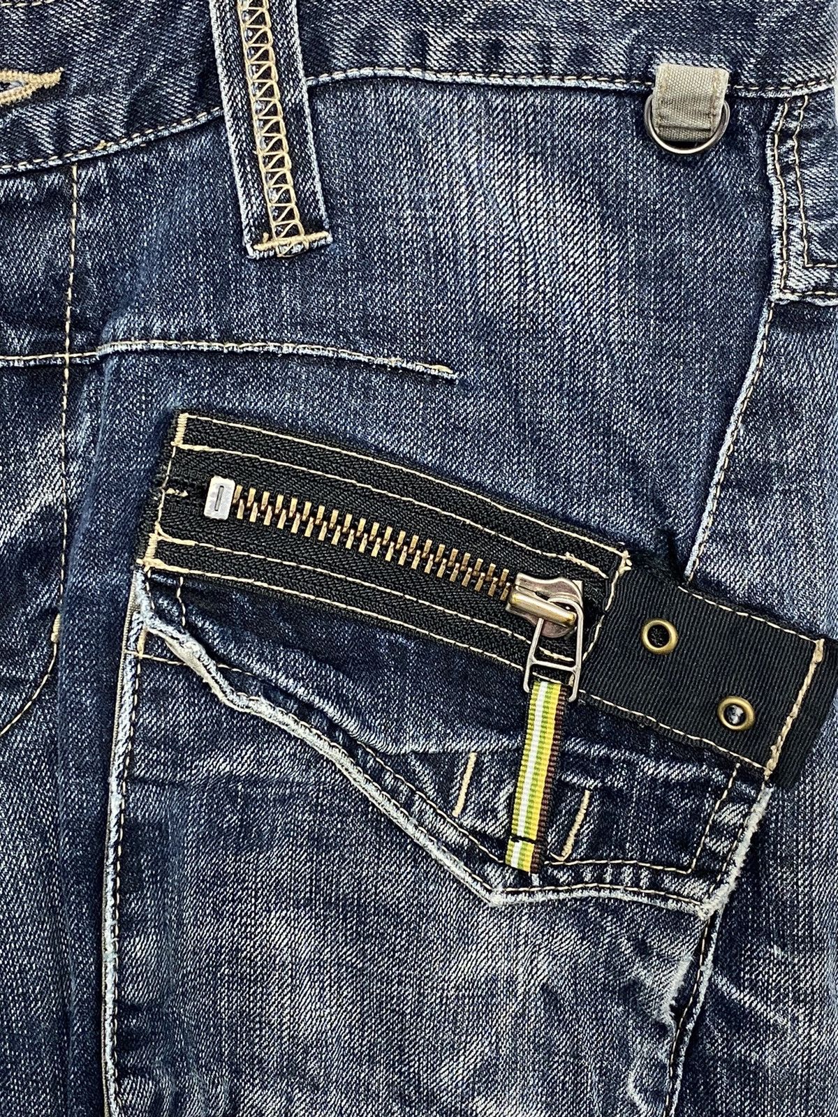 Japanese Brand Ppfm Japanese brand denim bondage zipper jeans Size US 34 / EU 50 - 6 Thumbnail