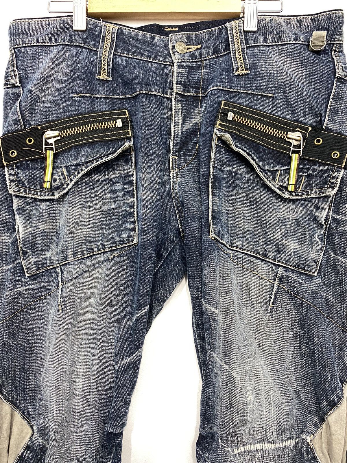 Japanese Brand Ppfm Japanese brand denim bondage zipper jeans Size US 34 / EU 50 - 8 Thumbnail